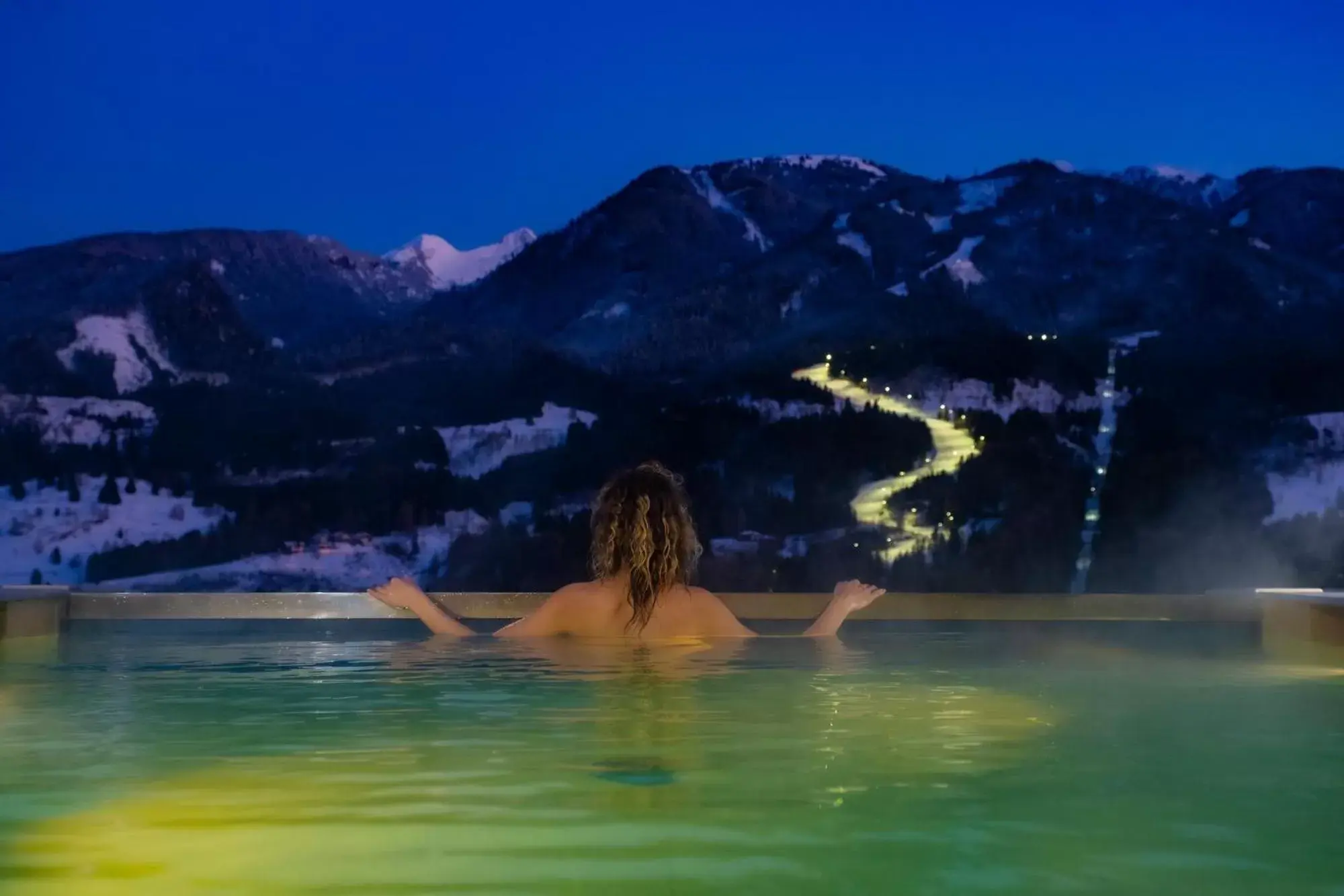 Natural landscape, Swimming Pool in La Roccia Wellness Hotel