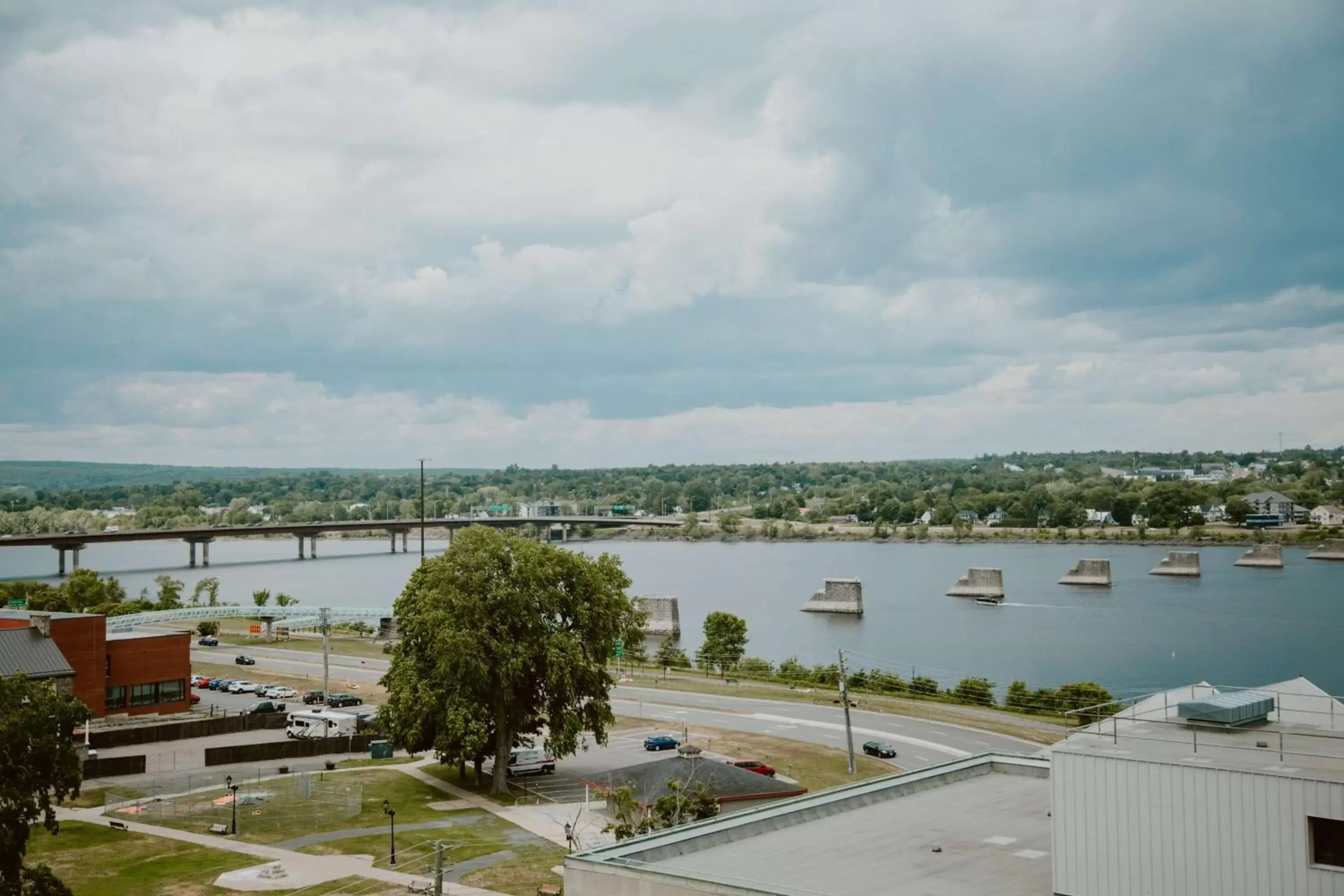 View (from property/room), River View in Hilton Garden Inn Fredericton