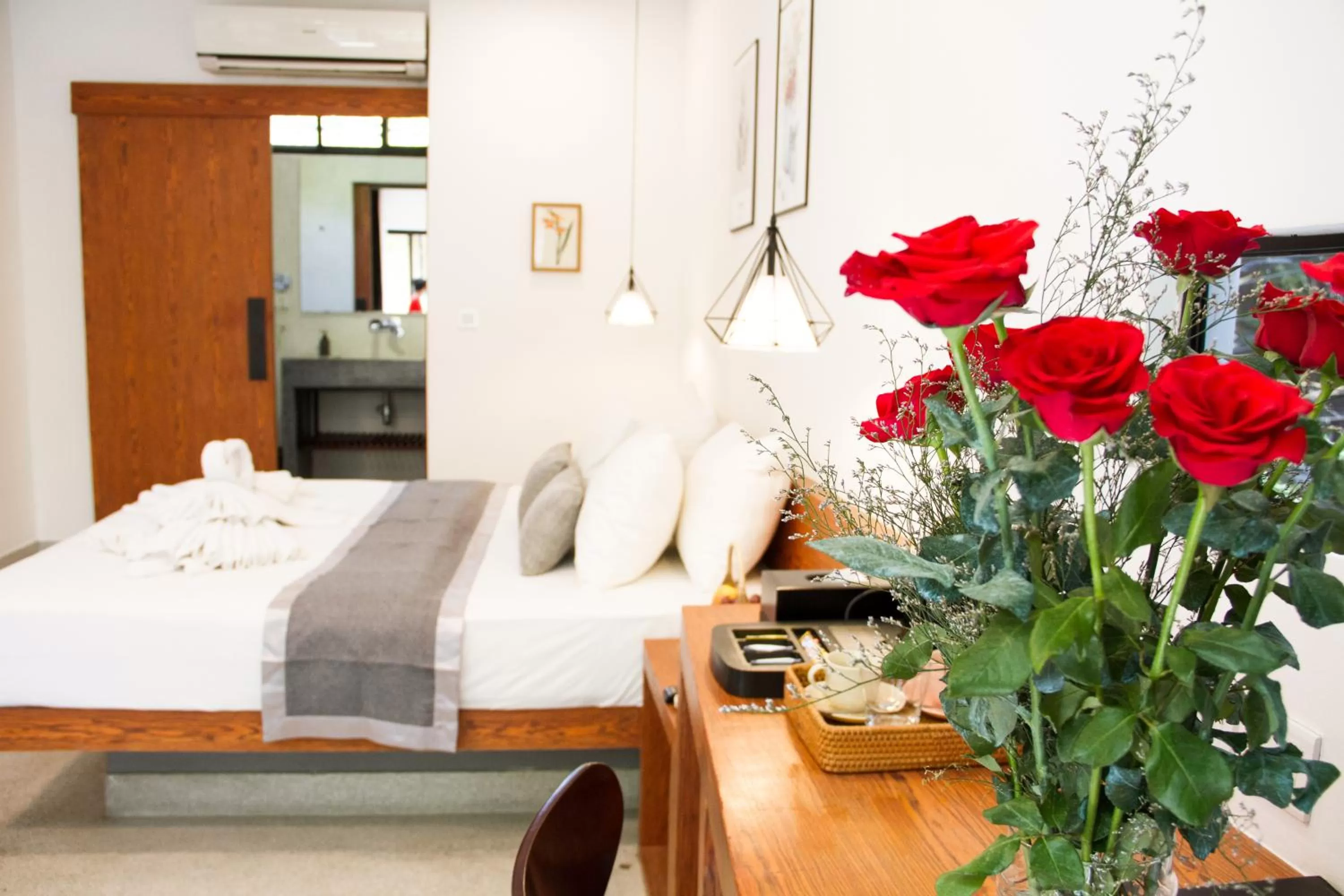 Bed in Bopha Bassac Boutique Hotel