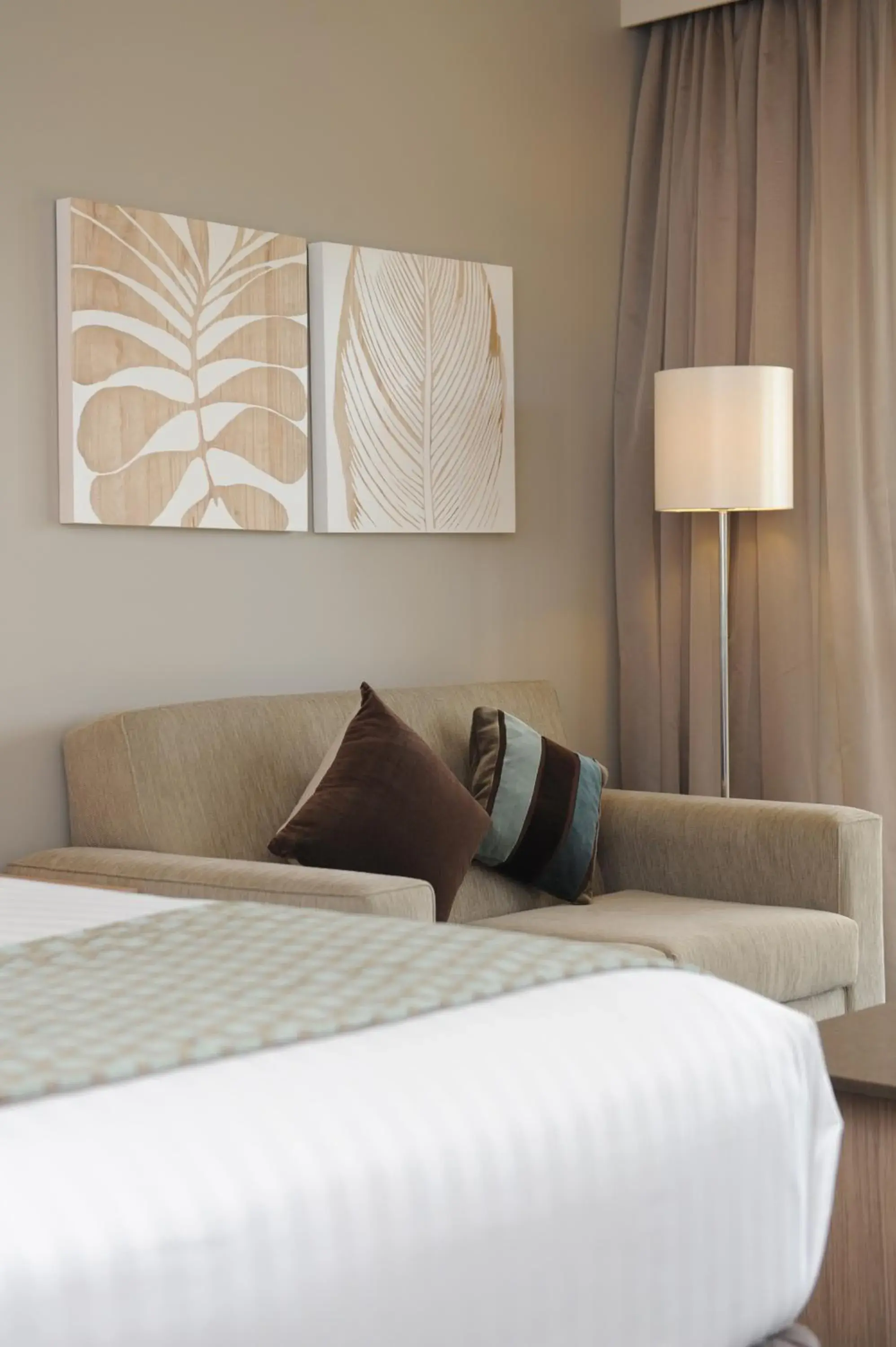 Seating area, Bed in The Barn Accommodation Seating area, Bed in The Barn Accommodation