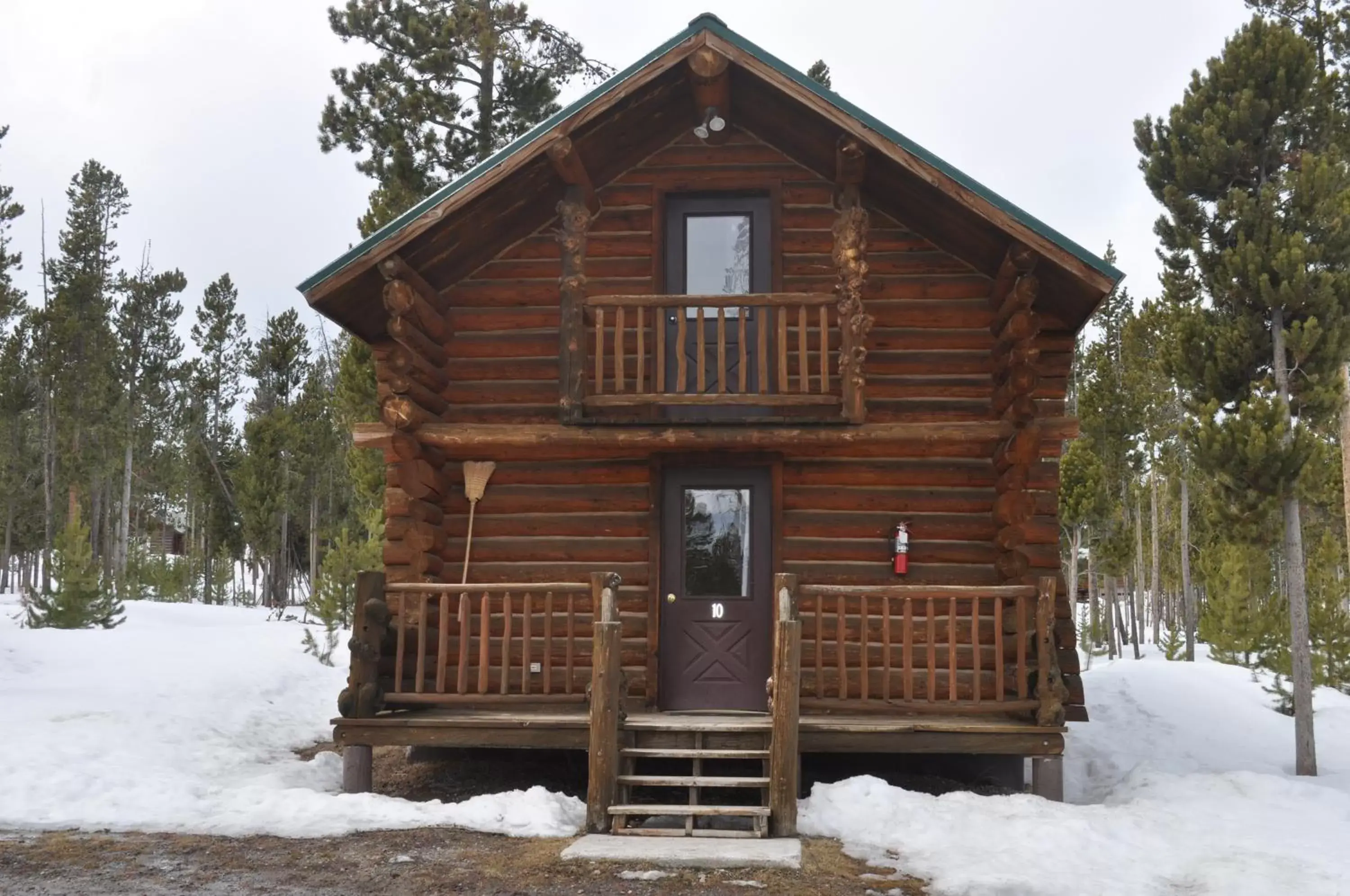 Property building, Winter in Crooked Creek Guest Ranch