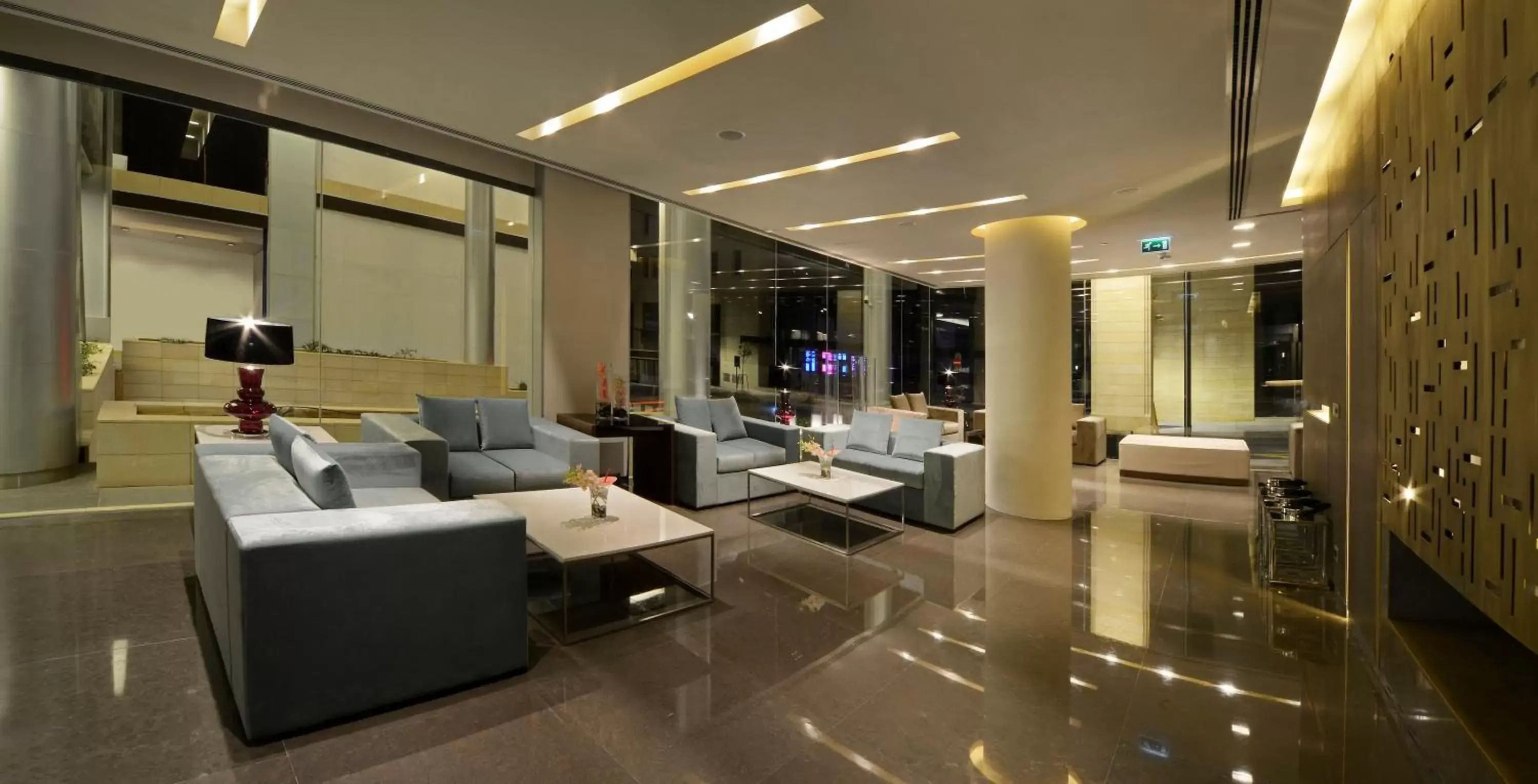 Lobby or reception in The Boulevard Arjaan by Rotana