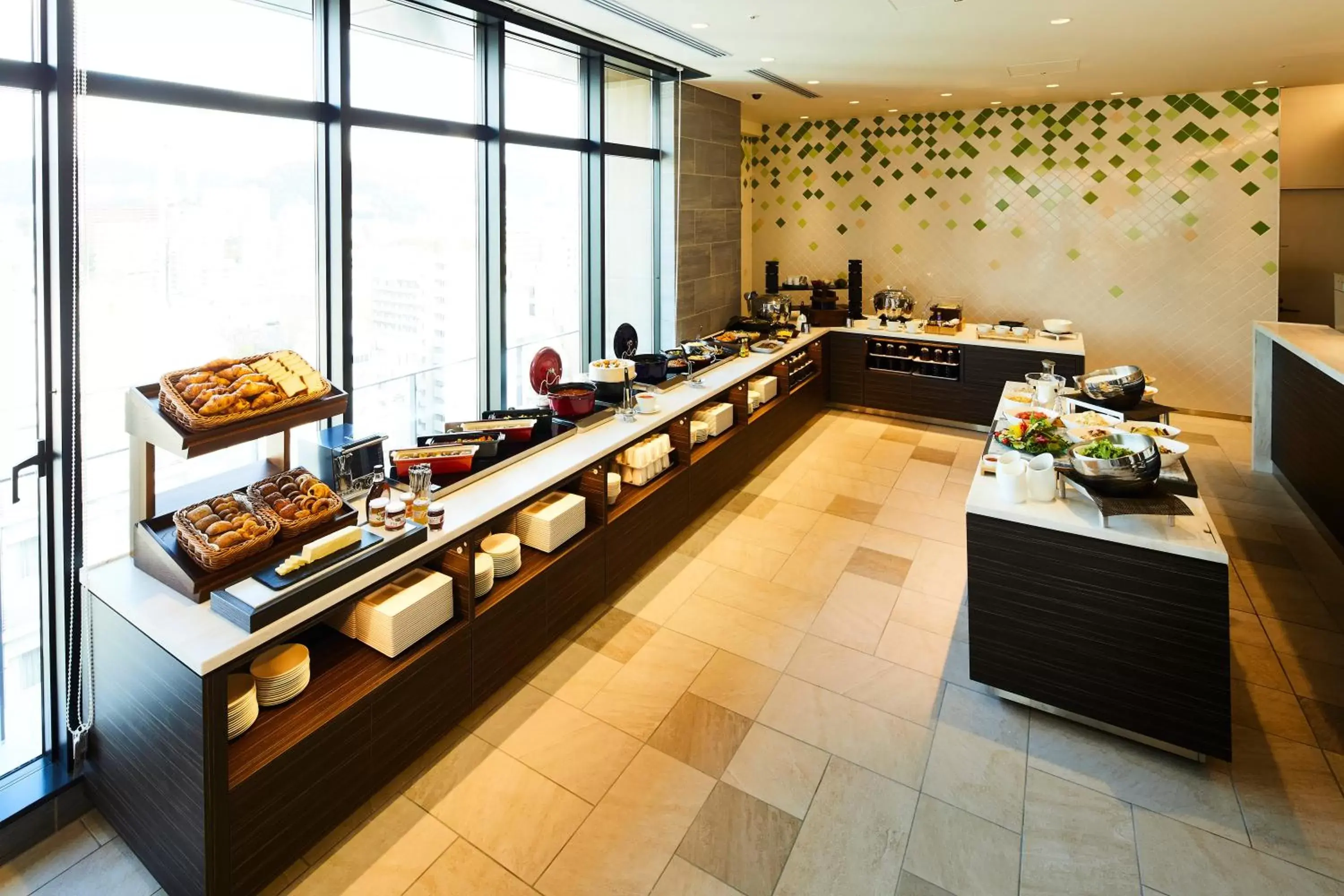 Buffet breakfast, Kitchen/Kitchenette in Hotel Intergate Hiroshima