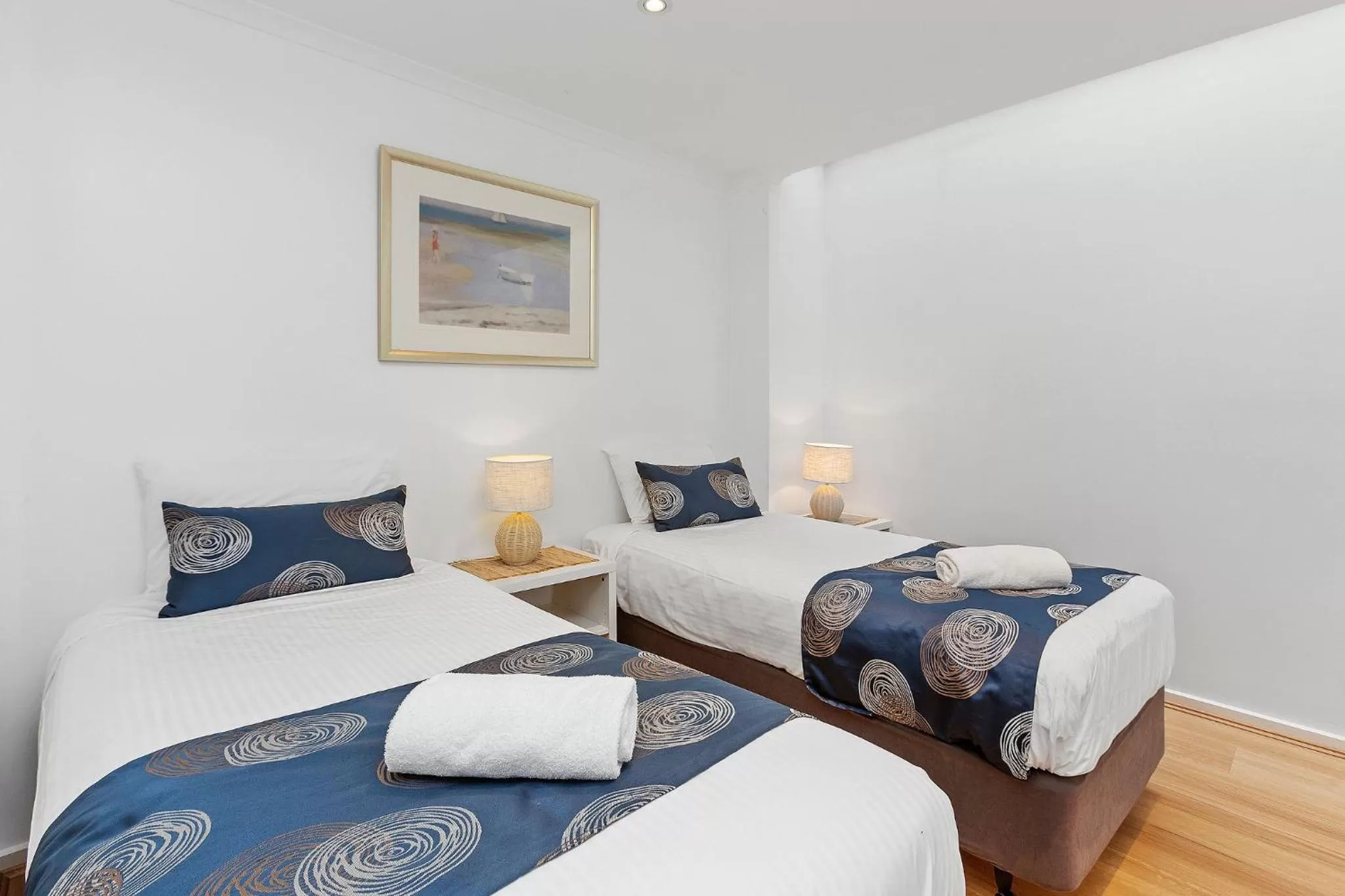 Bed in Whitecrest Eco Apartments Great Ocean Road