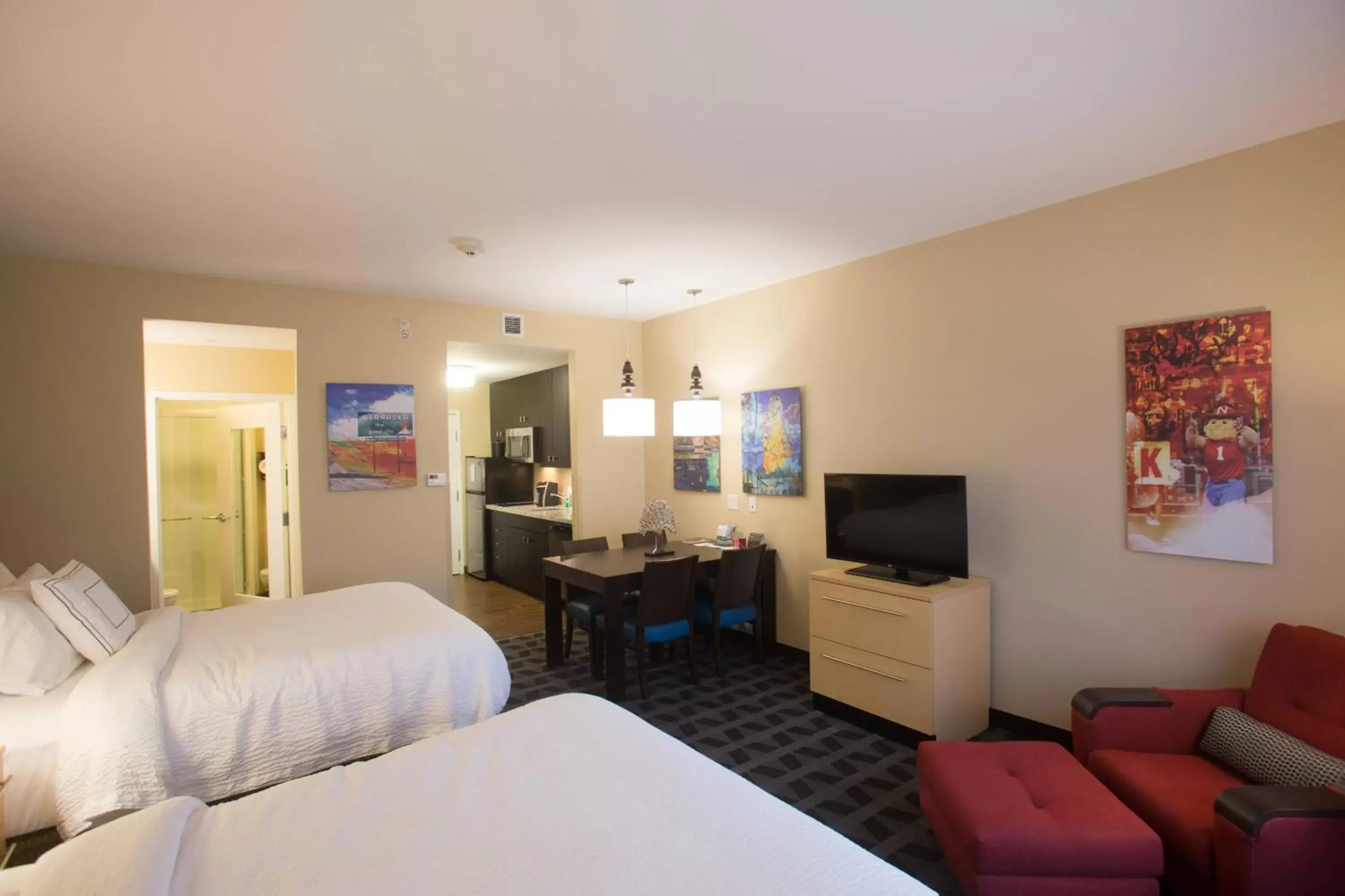 Bedroom in TownePlace Suites by Marriott Lincoln North