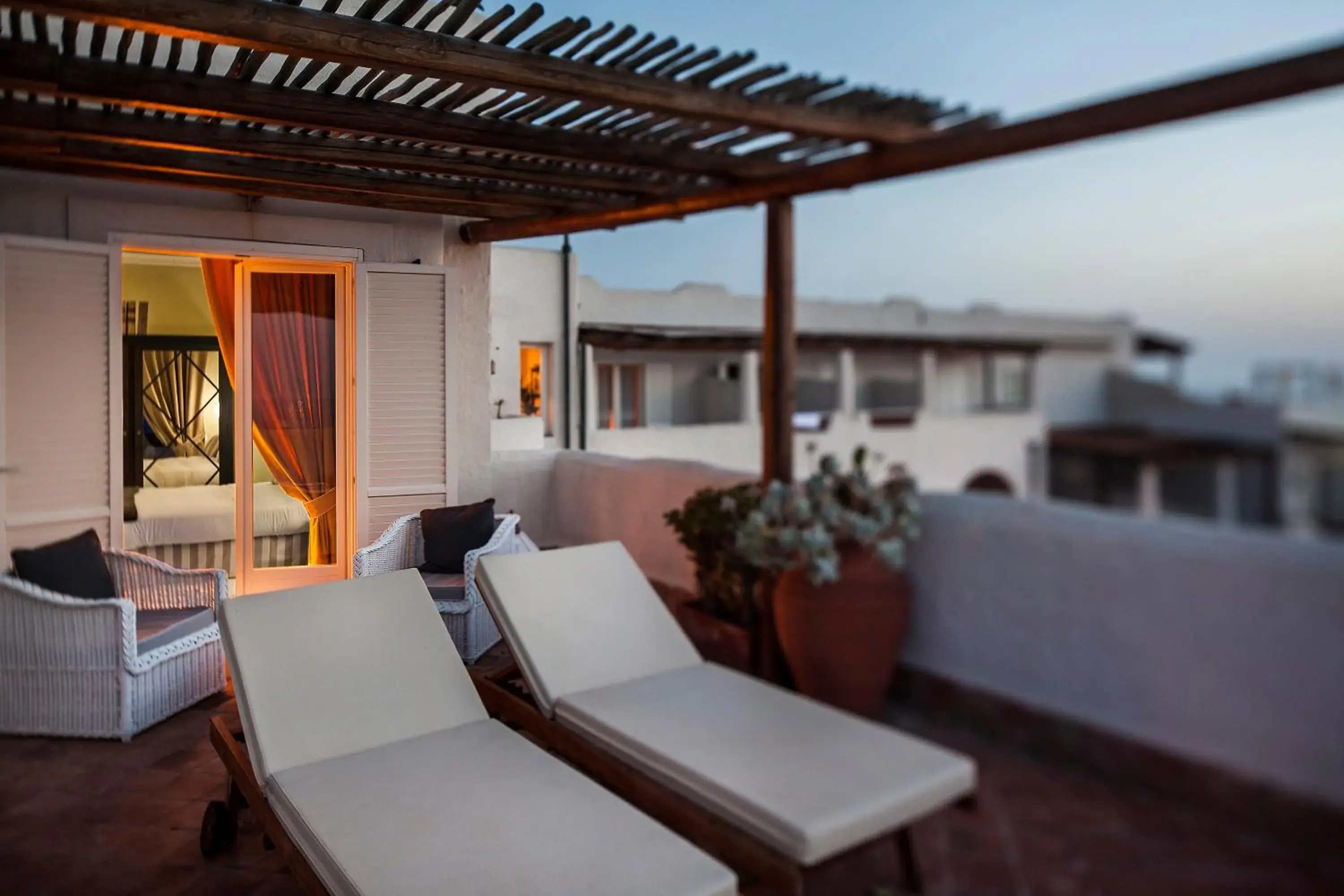 Balcony/Terrace in Therasia Resort Sea and SPA