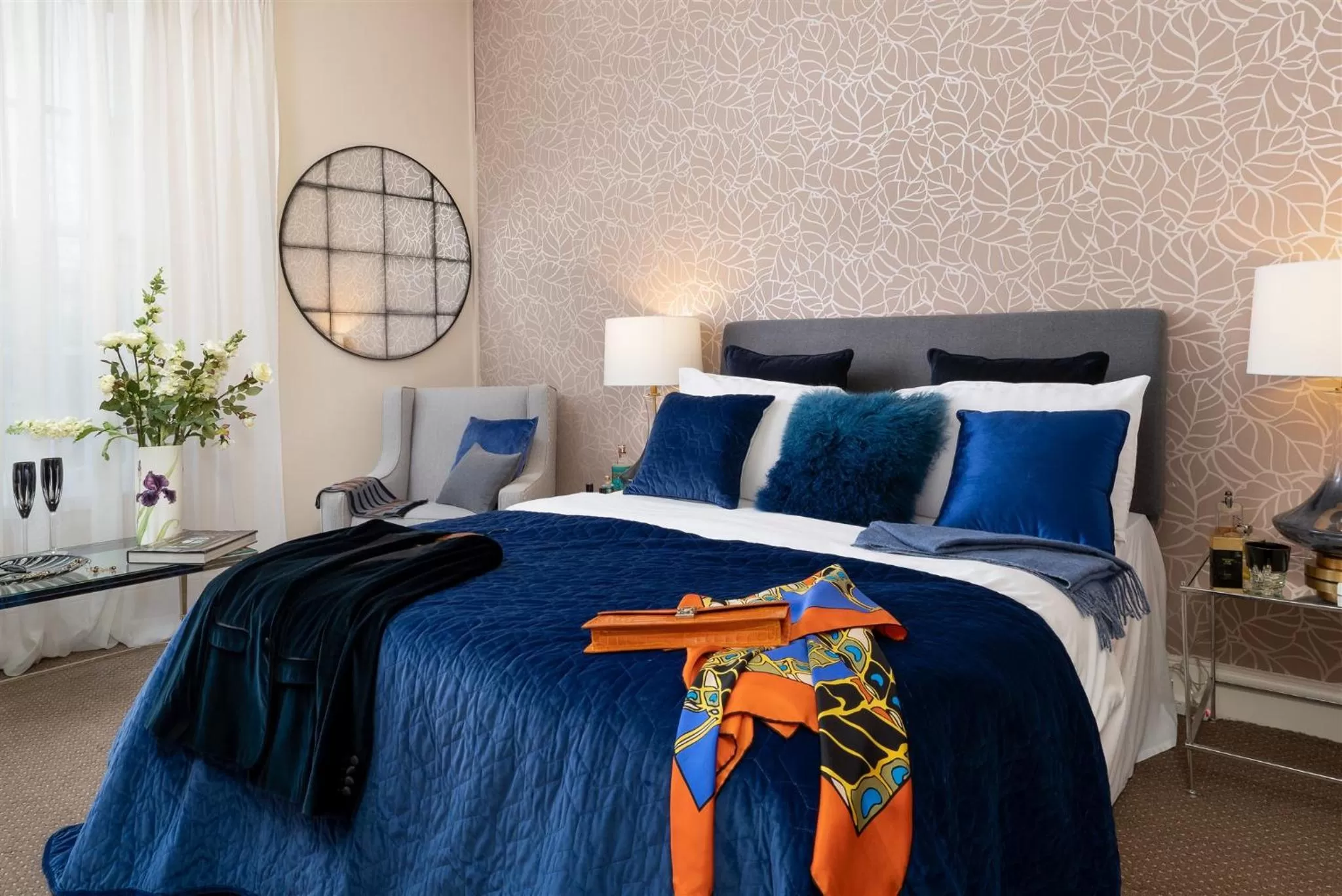 Bed in Palm Grove Apartments