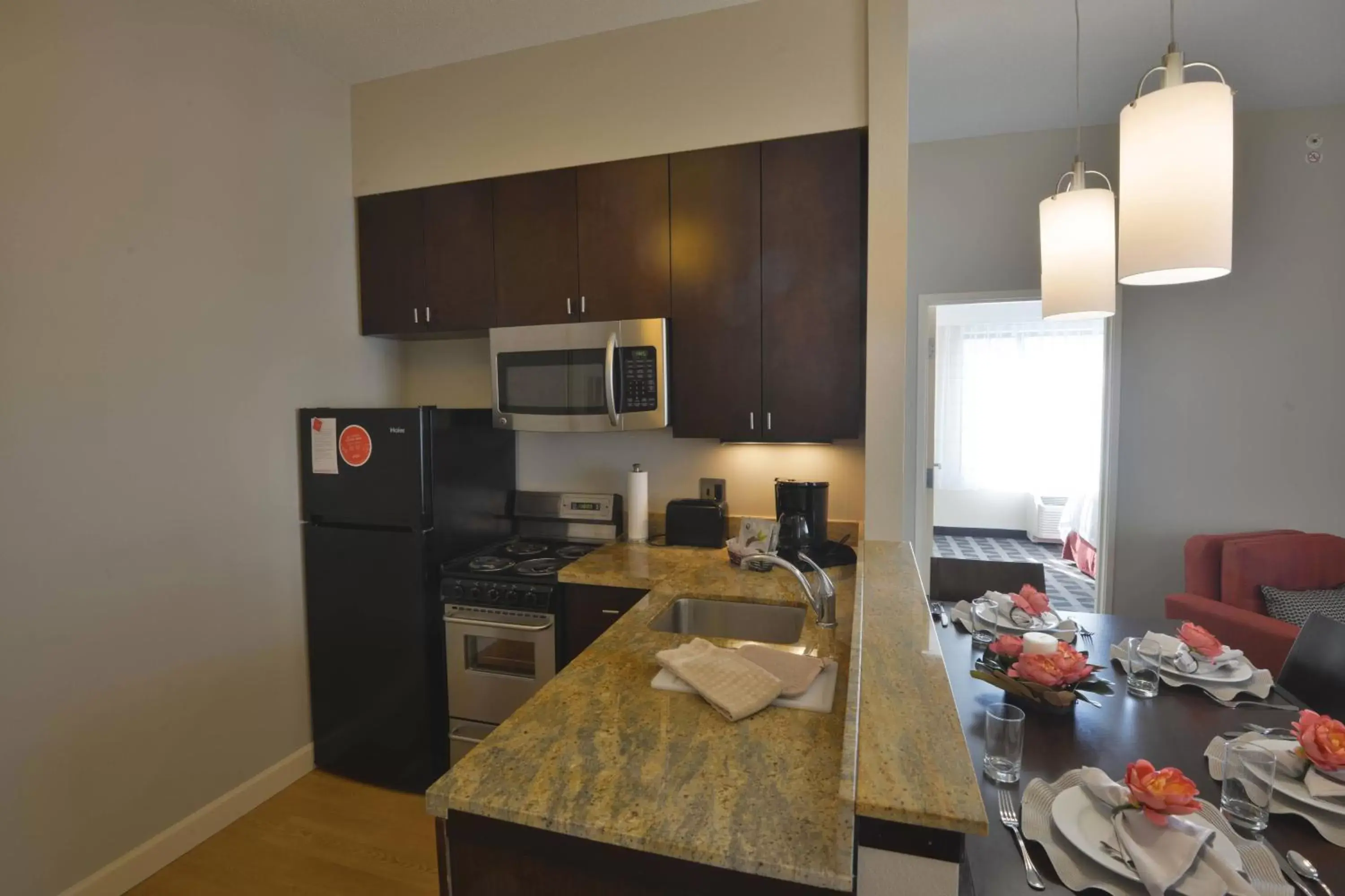 Bedroom, Kitchen/Kitchenette in TownePlace Suites by Marriott Williamsport