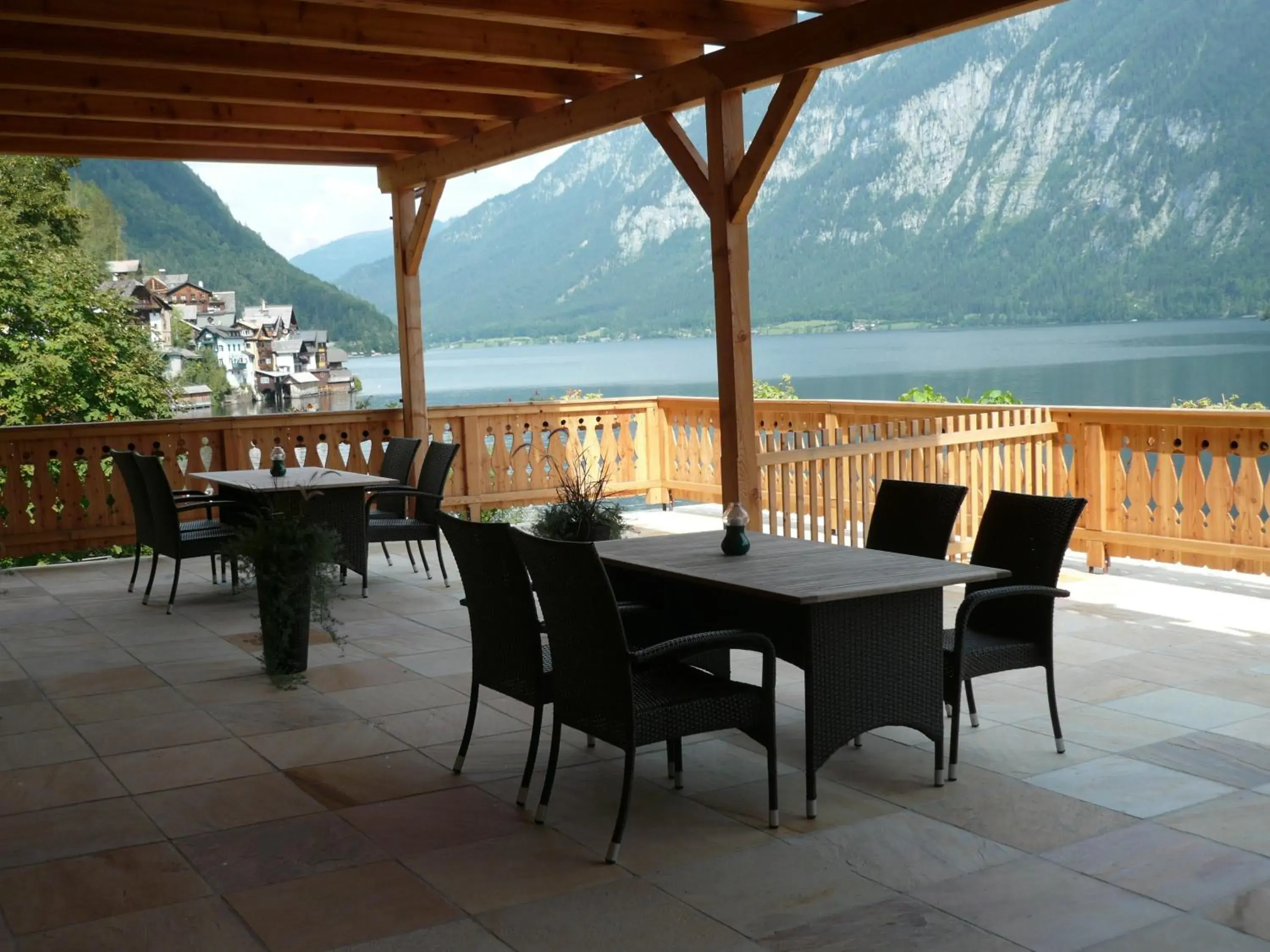 Balcony/Terrace, Restaurant/Places to Eat in Seehotel Grüner Baum