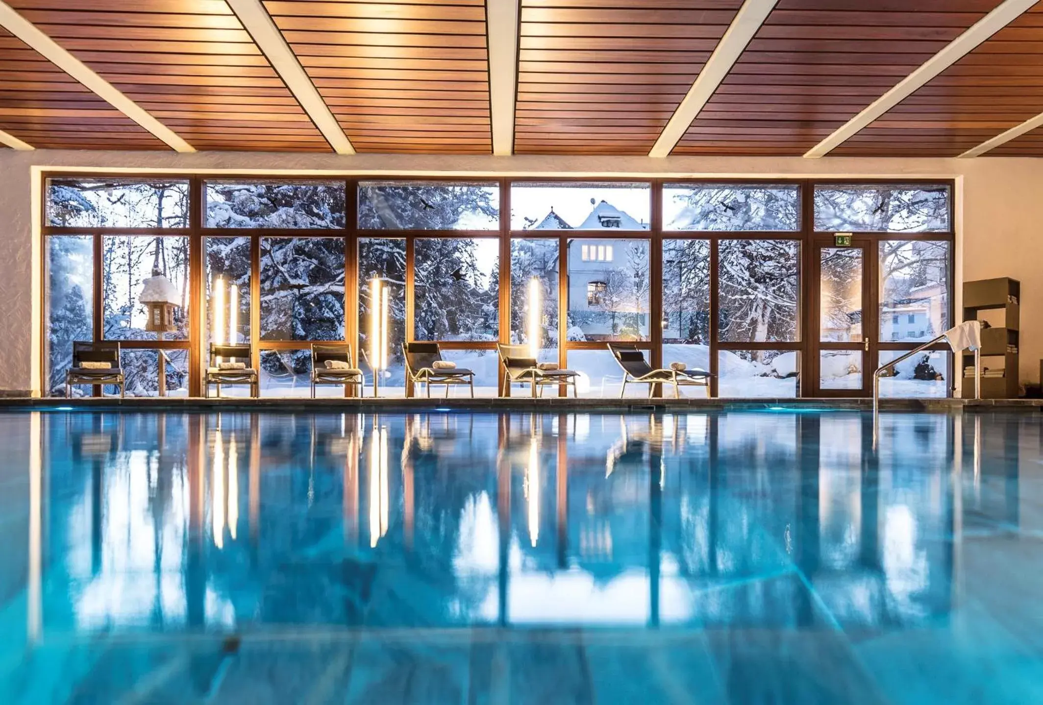 Swimming Pool in Romantik Hotel Schweizerhof & Spa