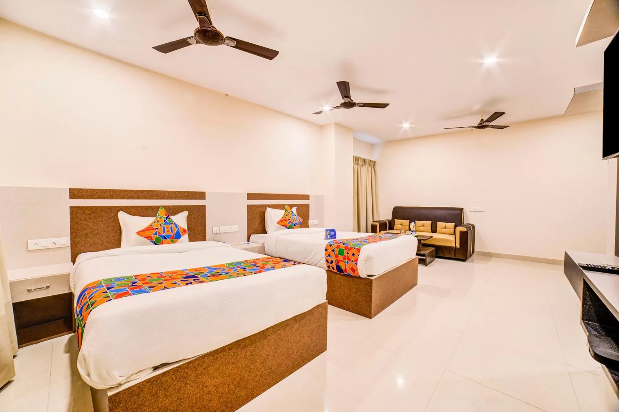 Dining area in FabHotel Spark Inn Dwarakanagar