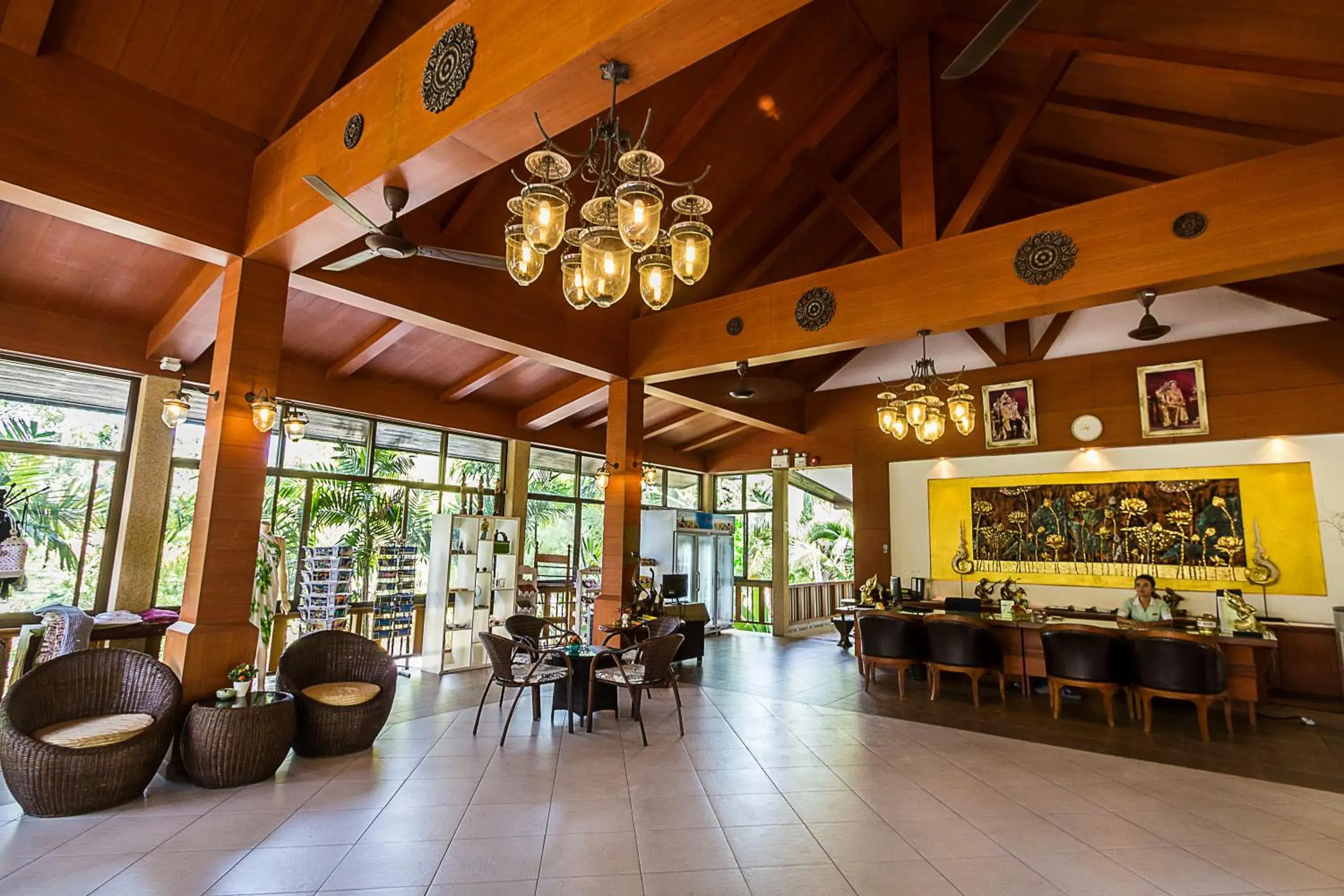 Lobby or reception, Restaurant/Places to Eat in Coco Palm Beach Resort - SHA Extra Plus