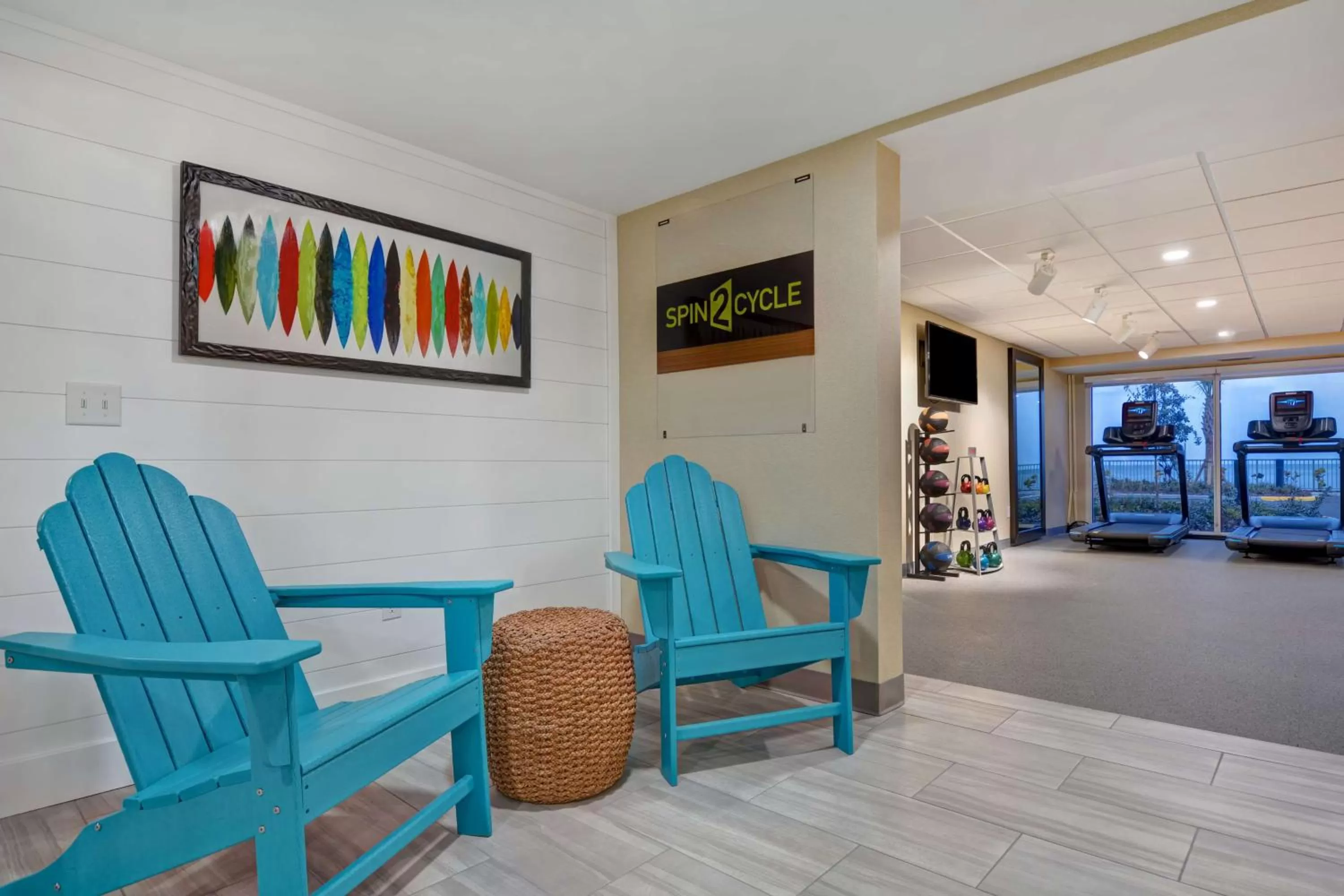 Fitness centre/facilities in Home2 Suites Ormond Beach Oceanfront, FL