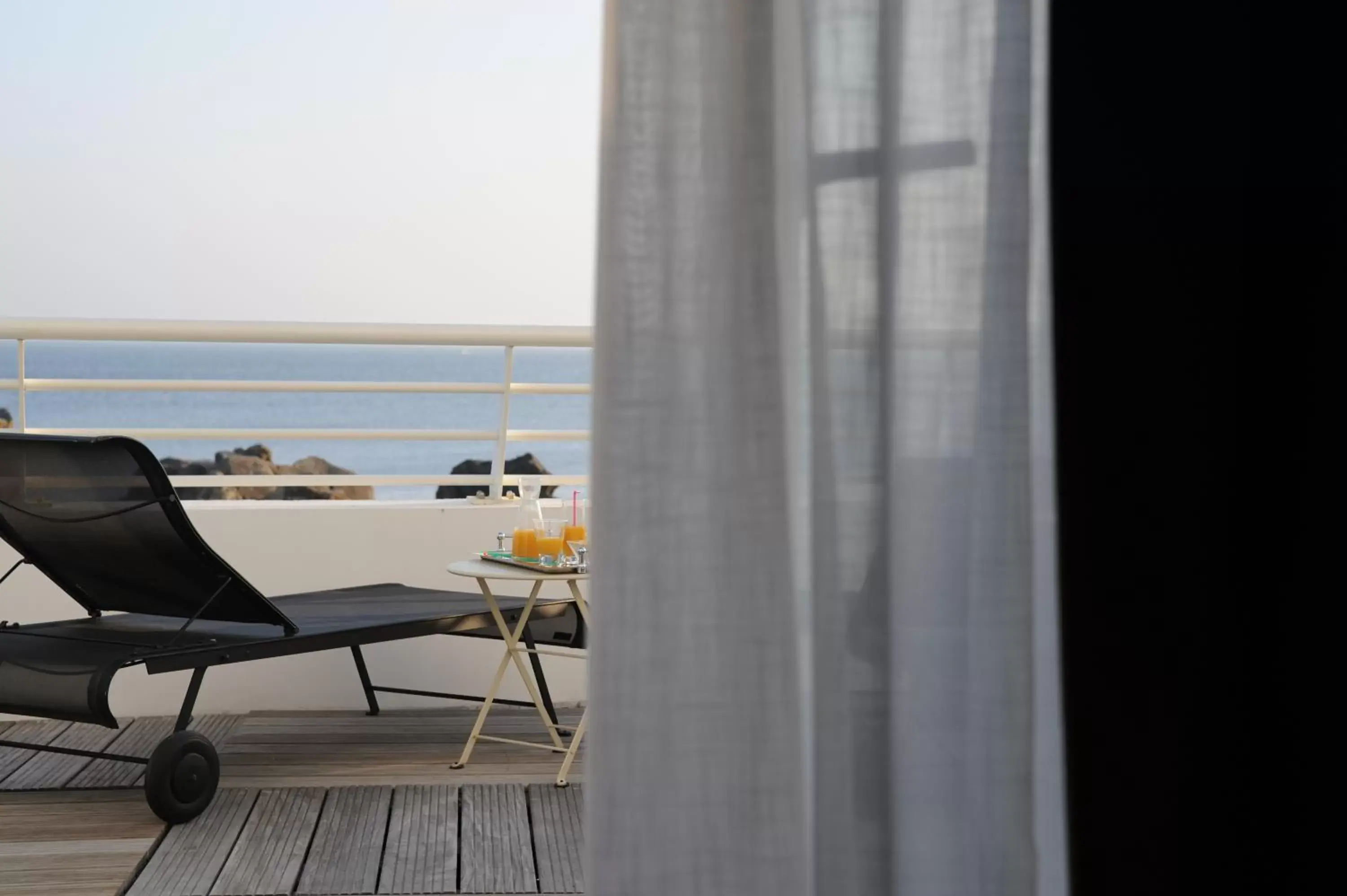 Balcony/Terrace in Best Western Hotel De La Plage Saint Marc sur Mer