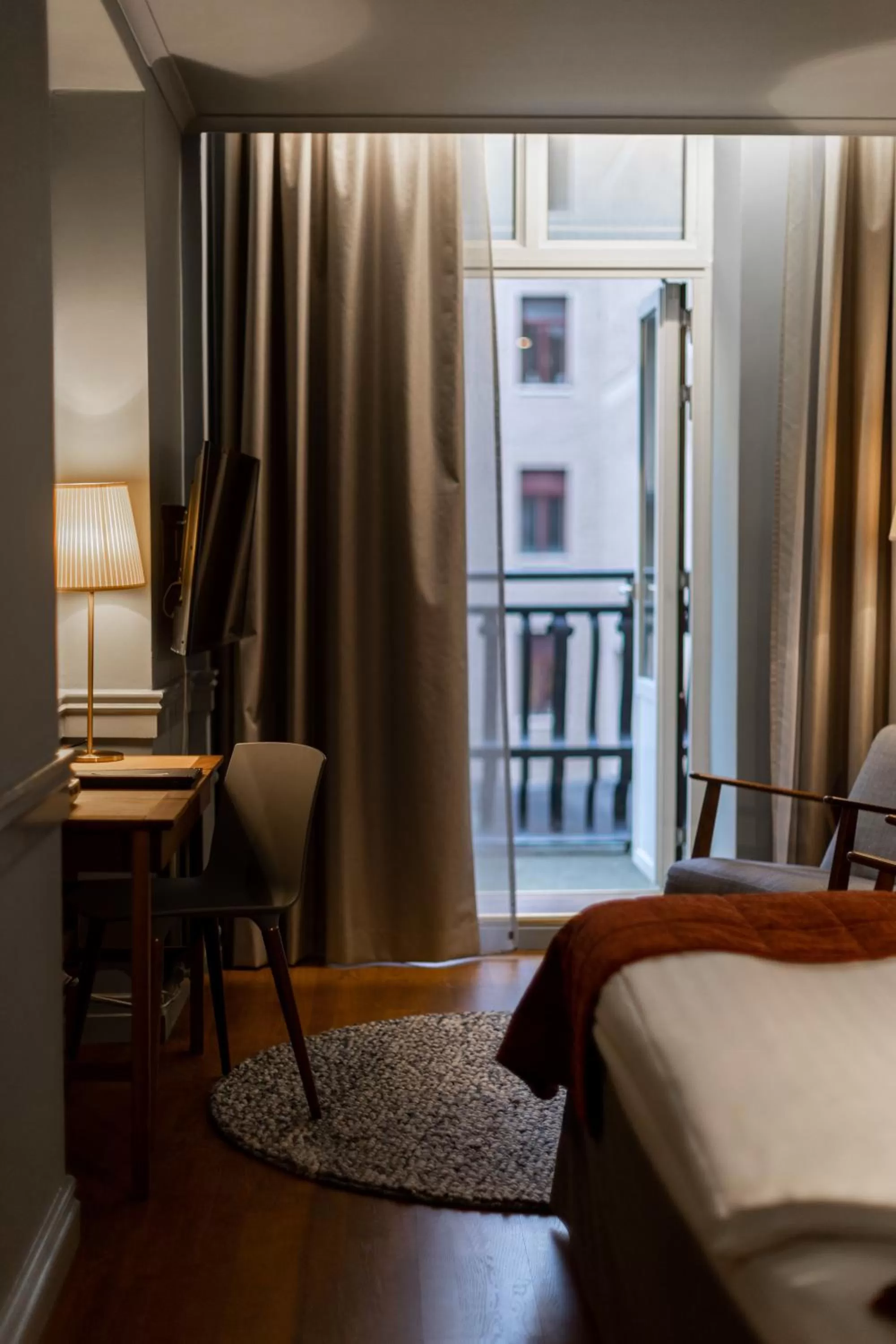 Bed in Hotel Poseidon