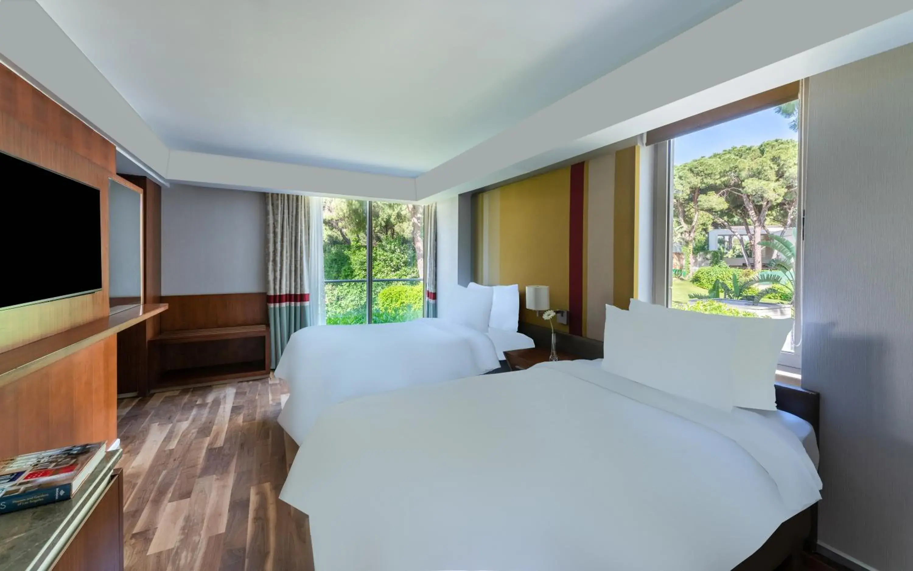 Bed, View in Rixos Premium Belek Hotel