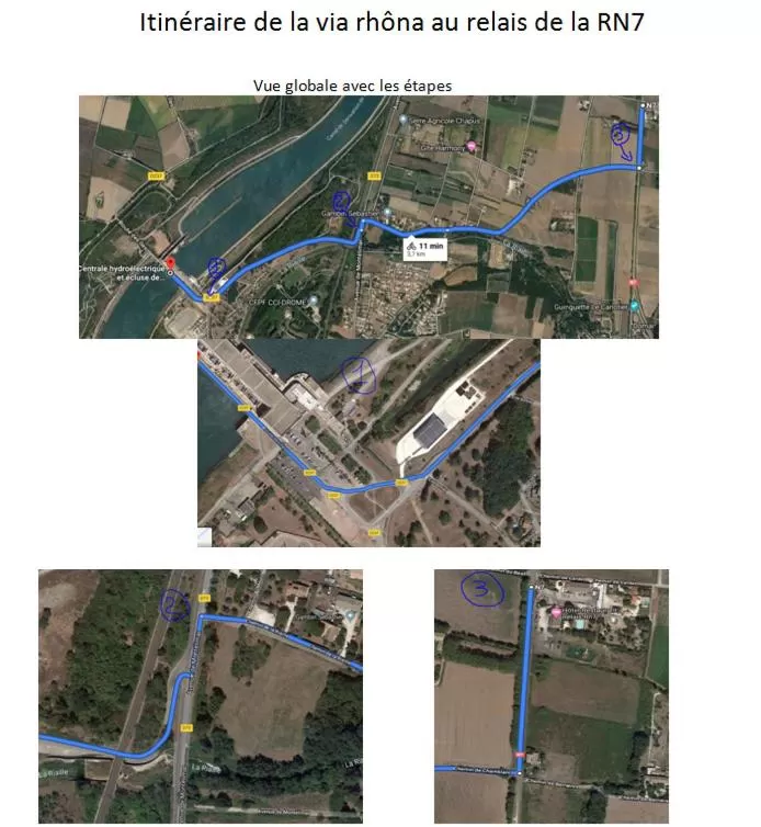 Bird's eye view, Bird's-eye View in Le Relais de la RN7