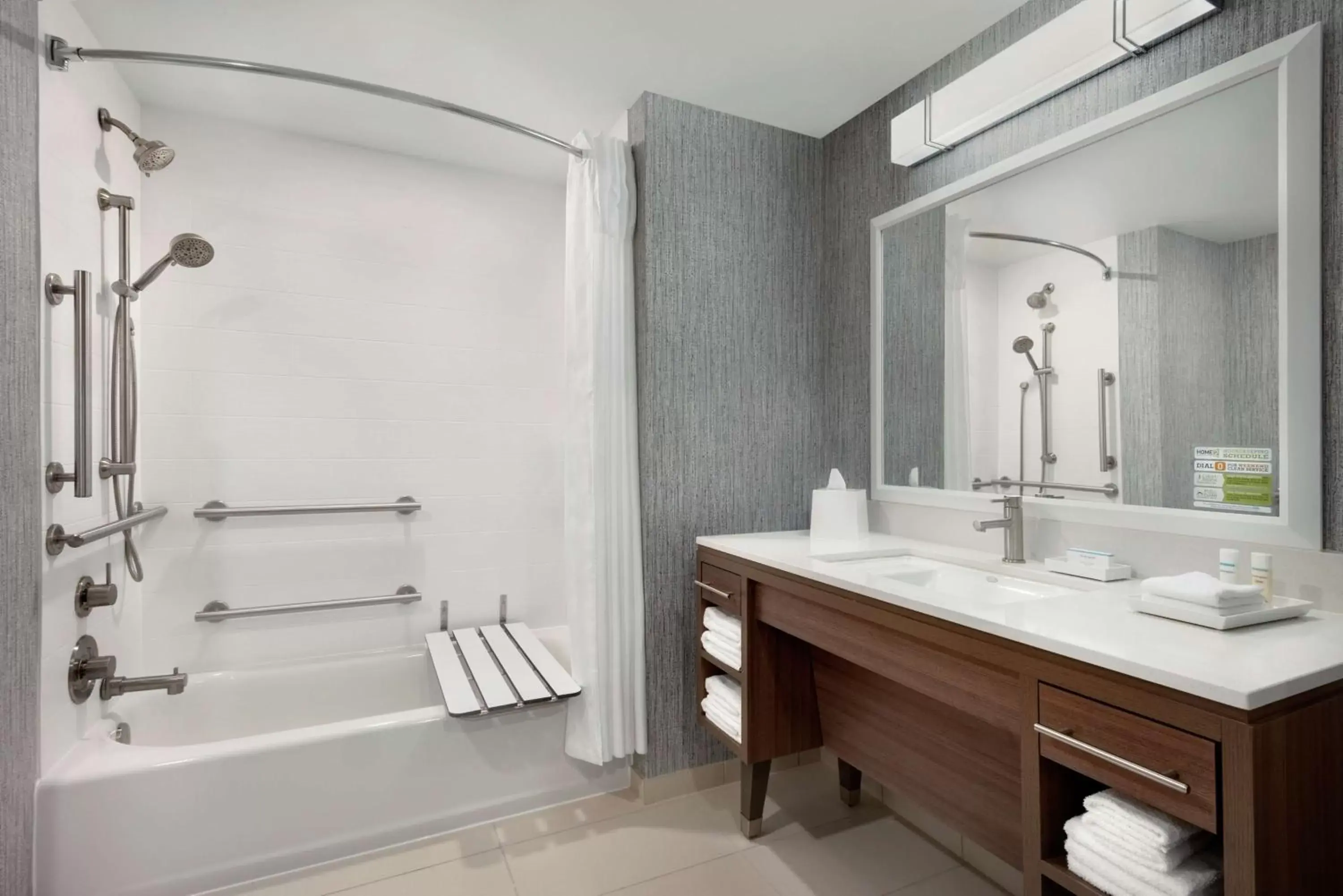 Bathroom in Home2 Suites By Hilton Dayton/Beavercreek, Oh