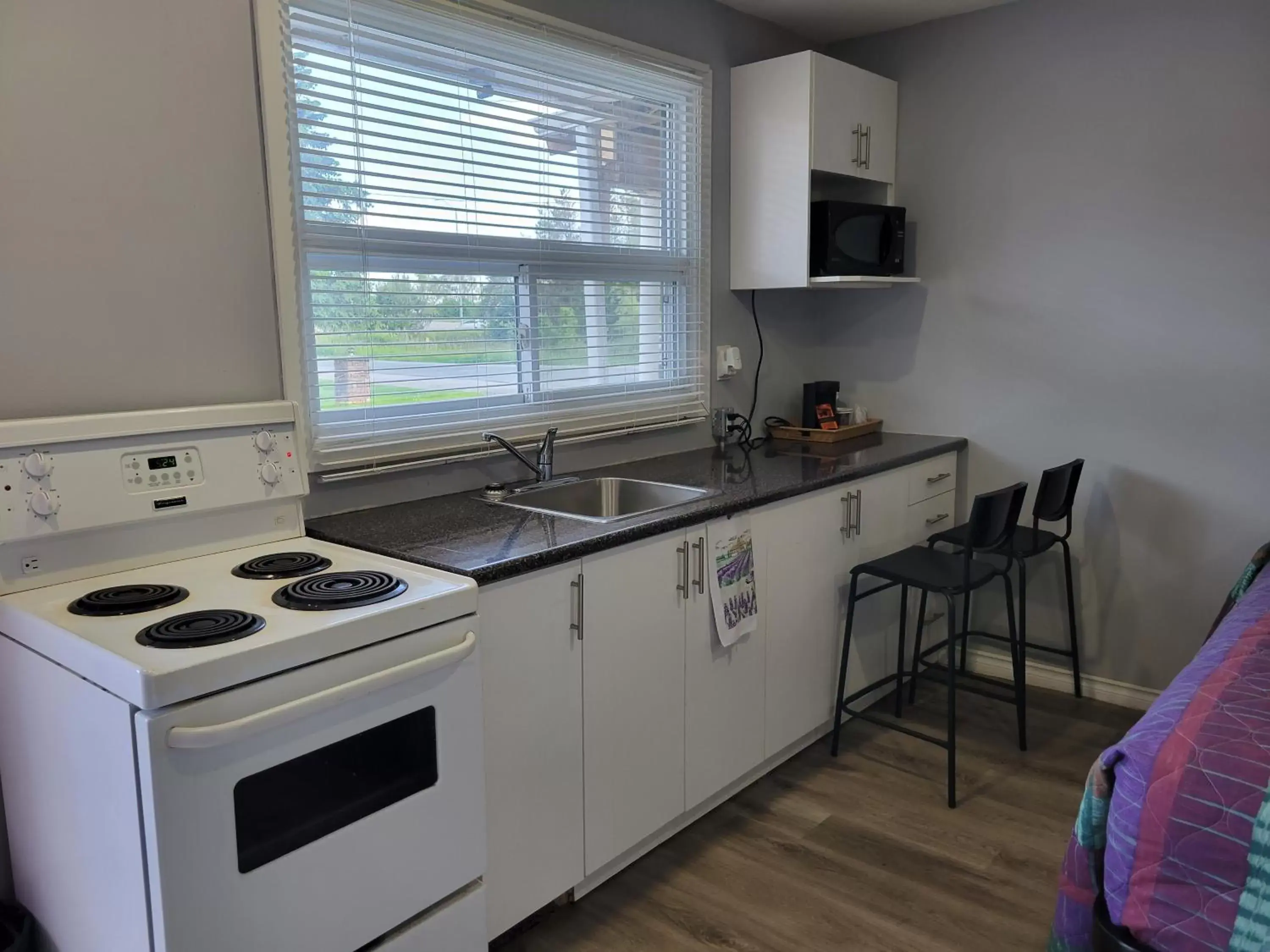 Kitchen or kitchenette, Kitchen/Kitchenette in Knights Inn Cobourg