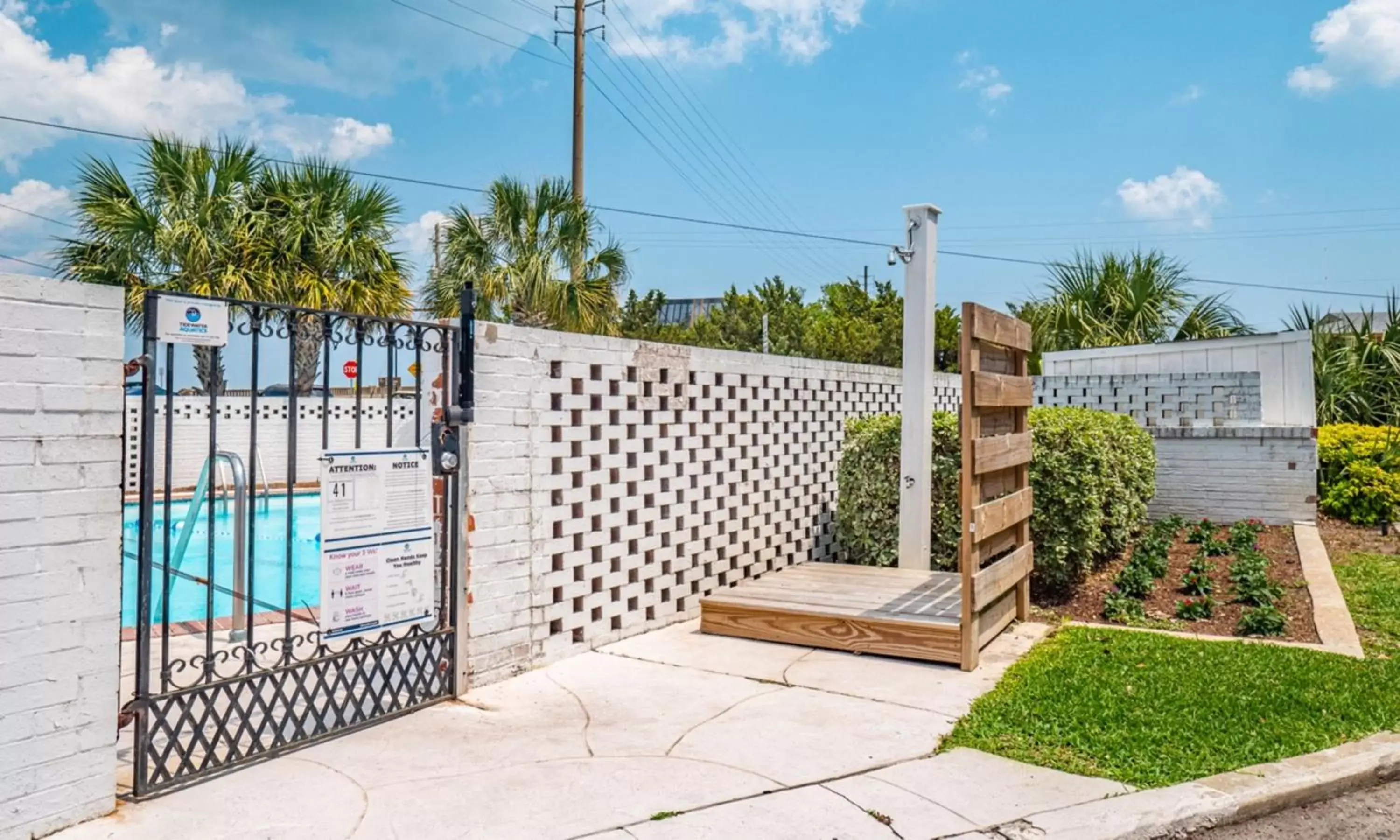 Garden, Pool View in The Waterway Pet Friendly by Carolina Retreats