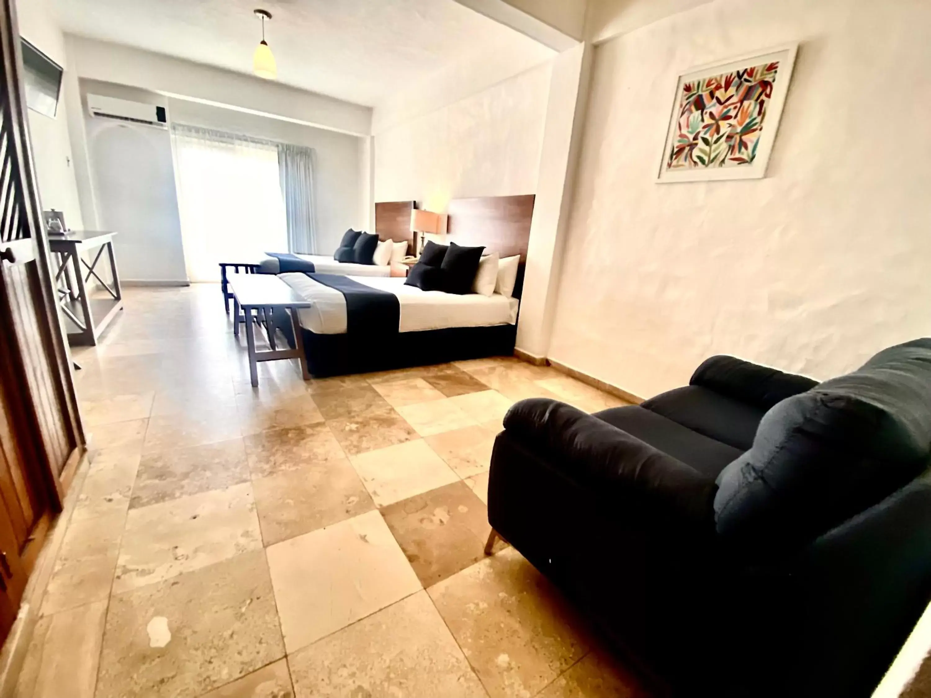 Bed, Seating Area in Hotel Suites Mar Elena