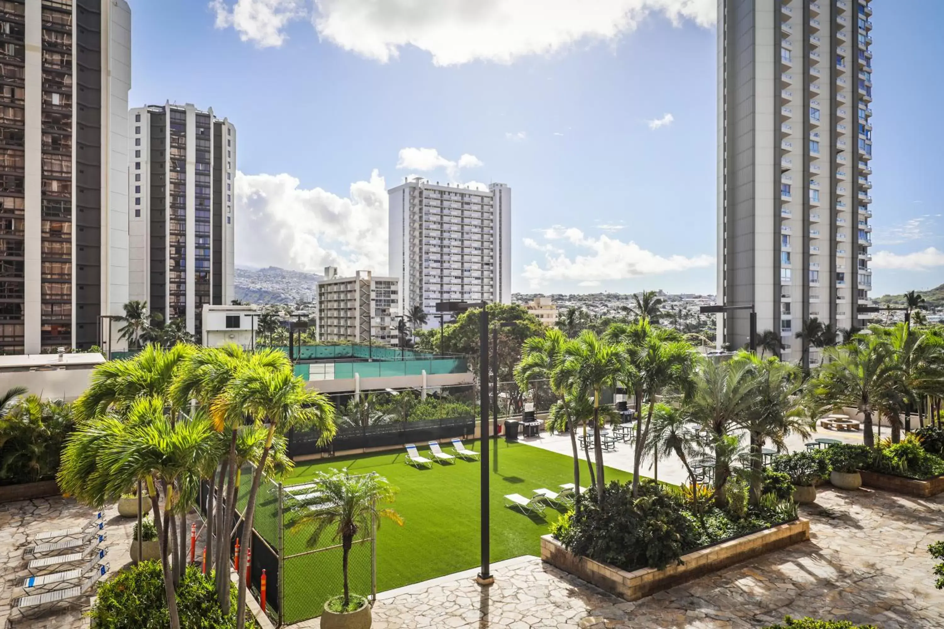 Garden view in Aston Waikiki Sunset