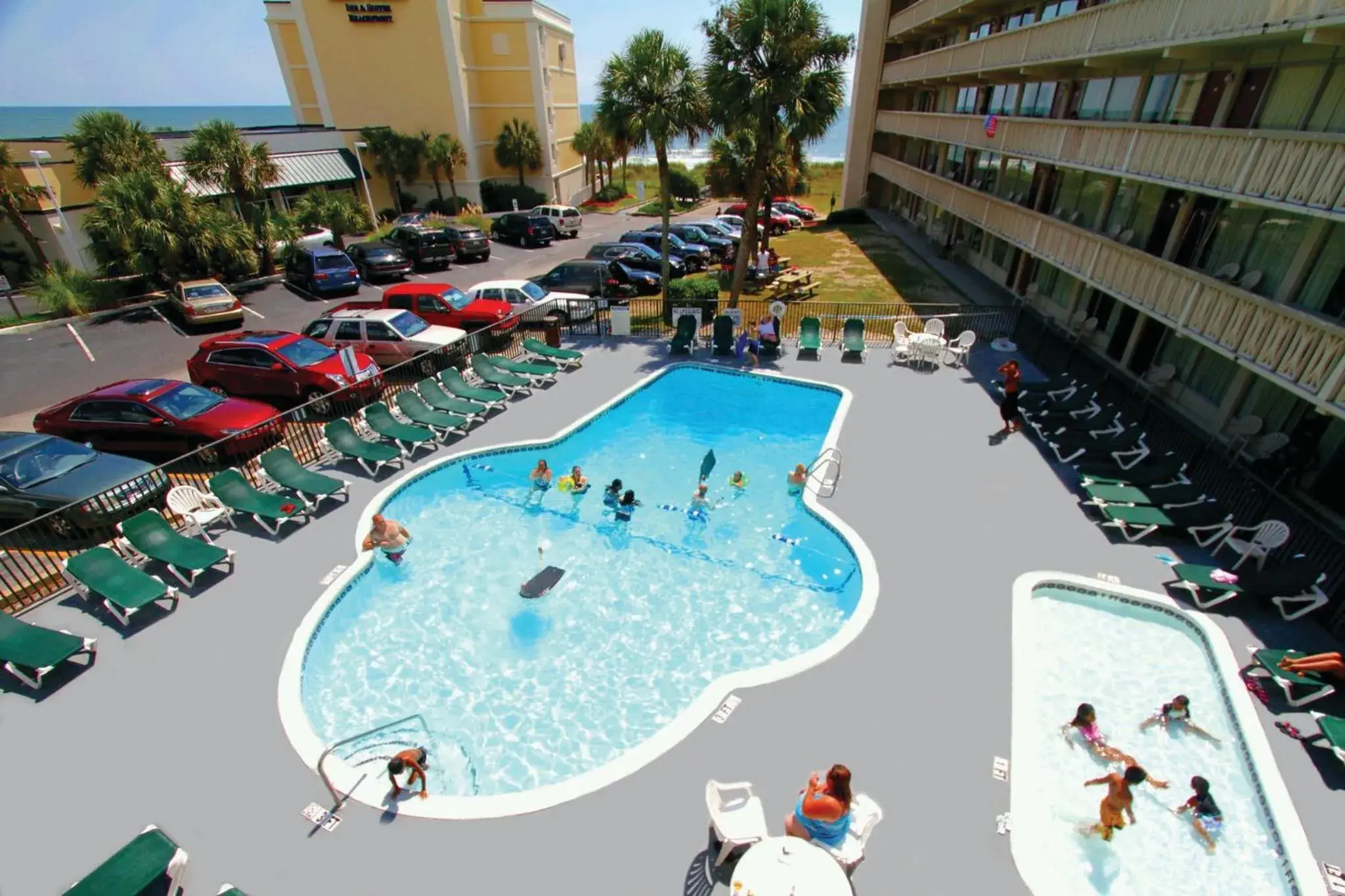 Pool View in Oceanfront Viking Motel