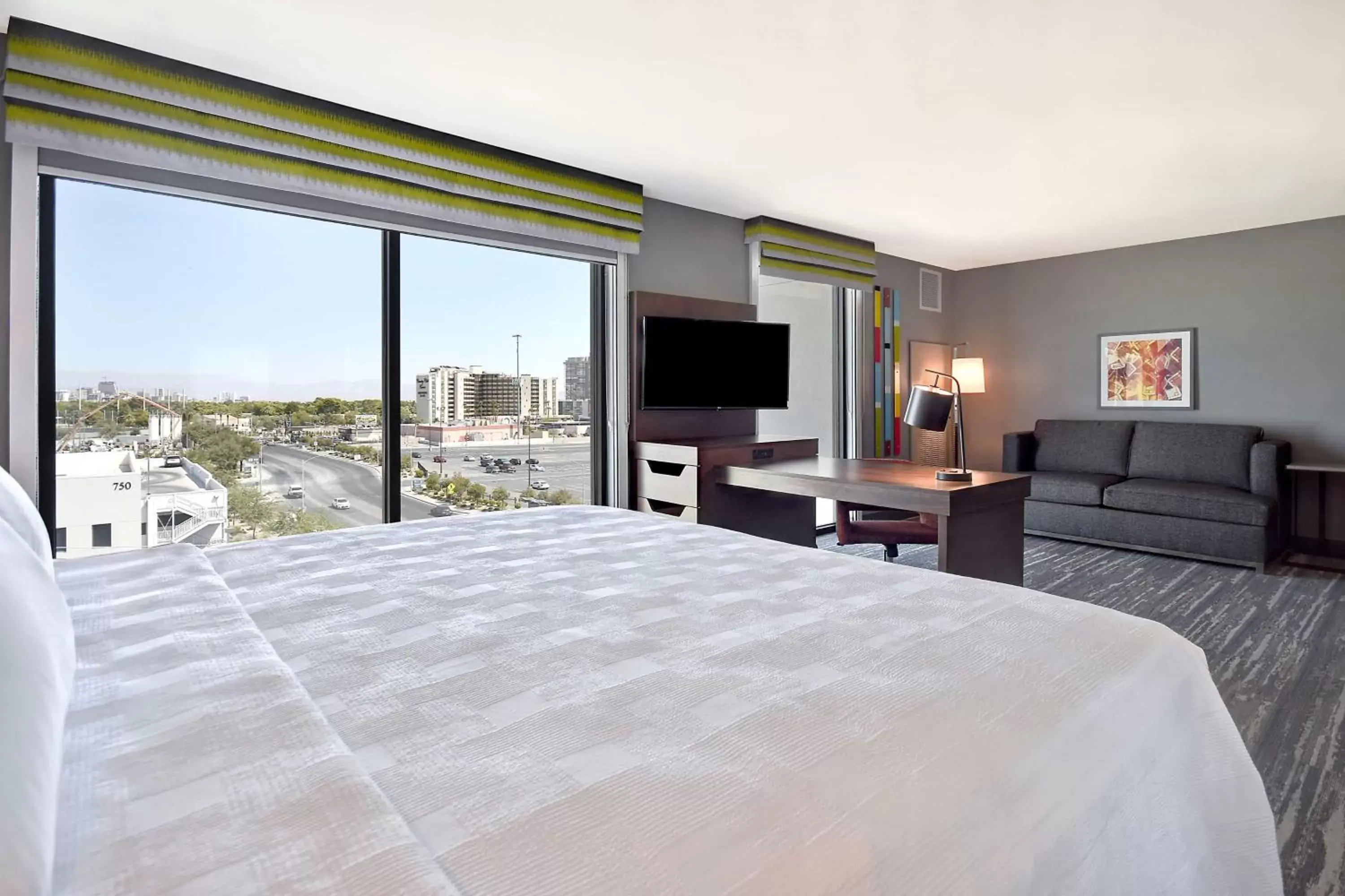 Bedroom in Hampton Inn & Suites Las Vegas Convention Center - No Resort Fee