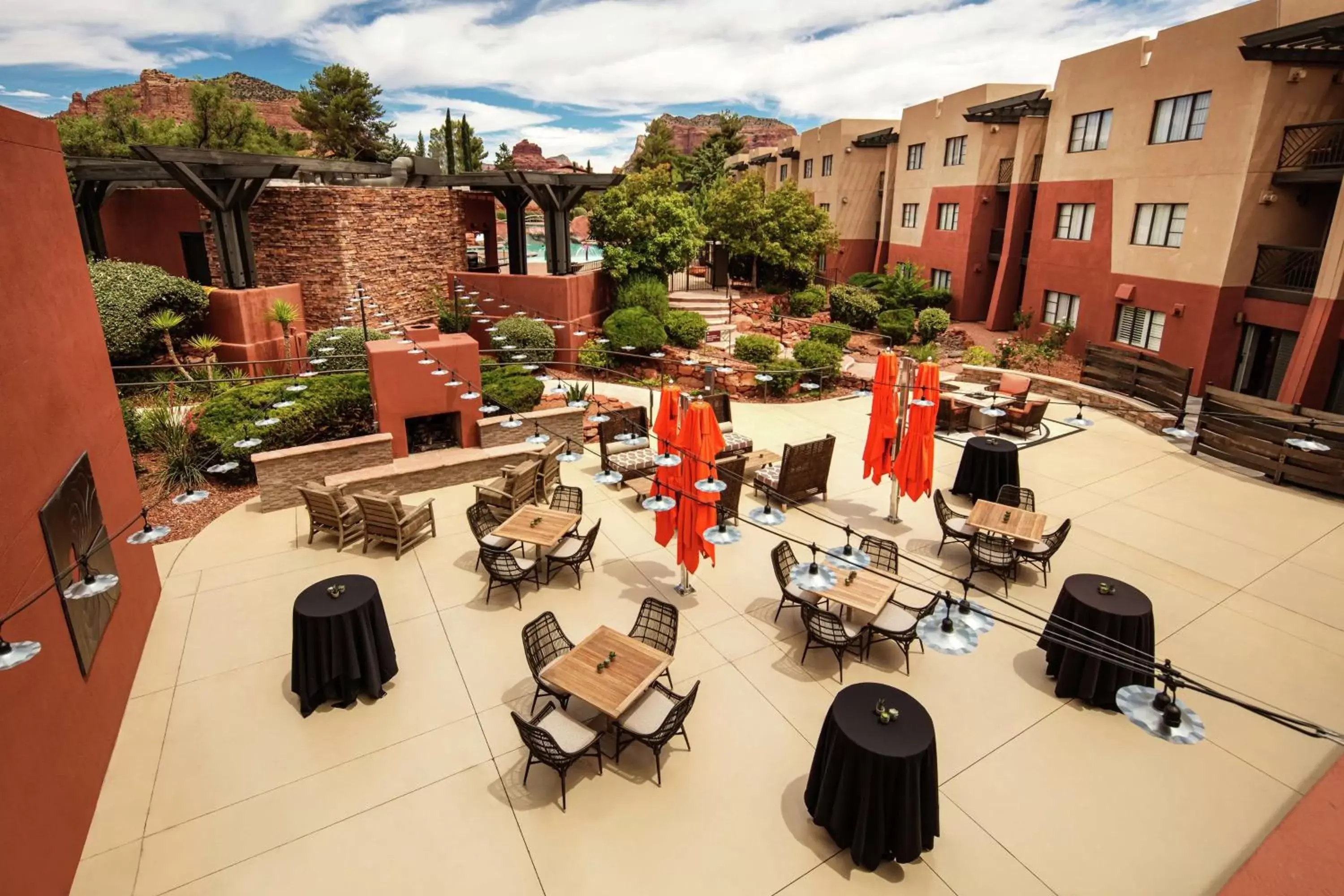 Patio in Hilton Sedona Resort at Bell Rock