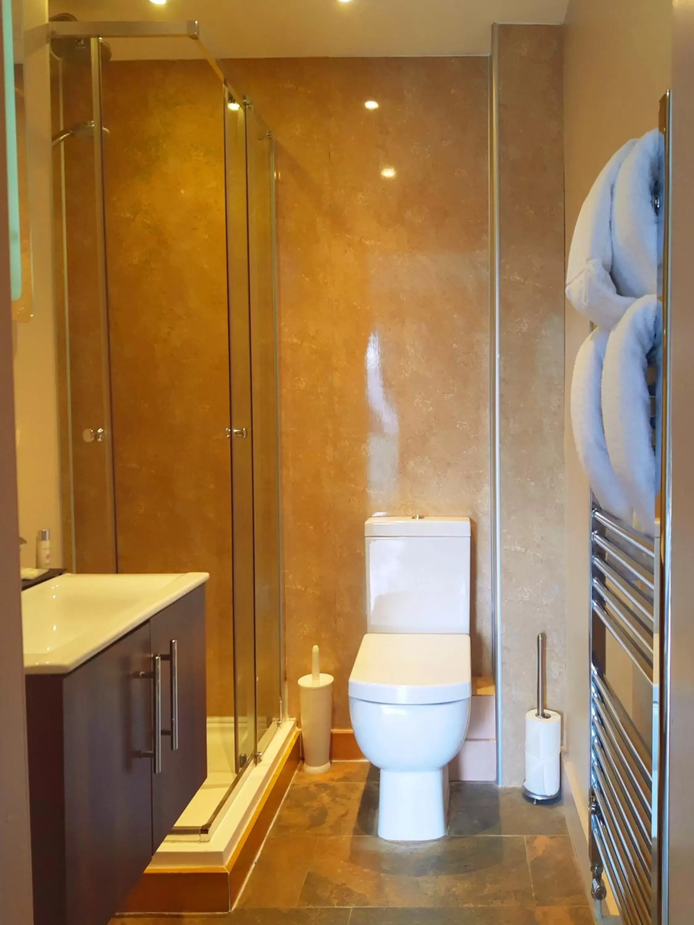 Shower, Bathroom in Thatched Cottage Hotel