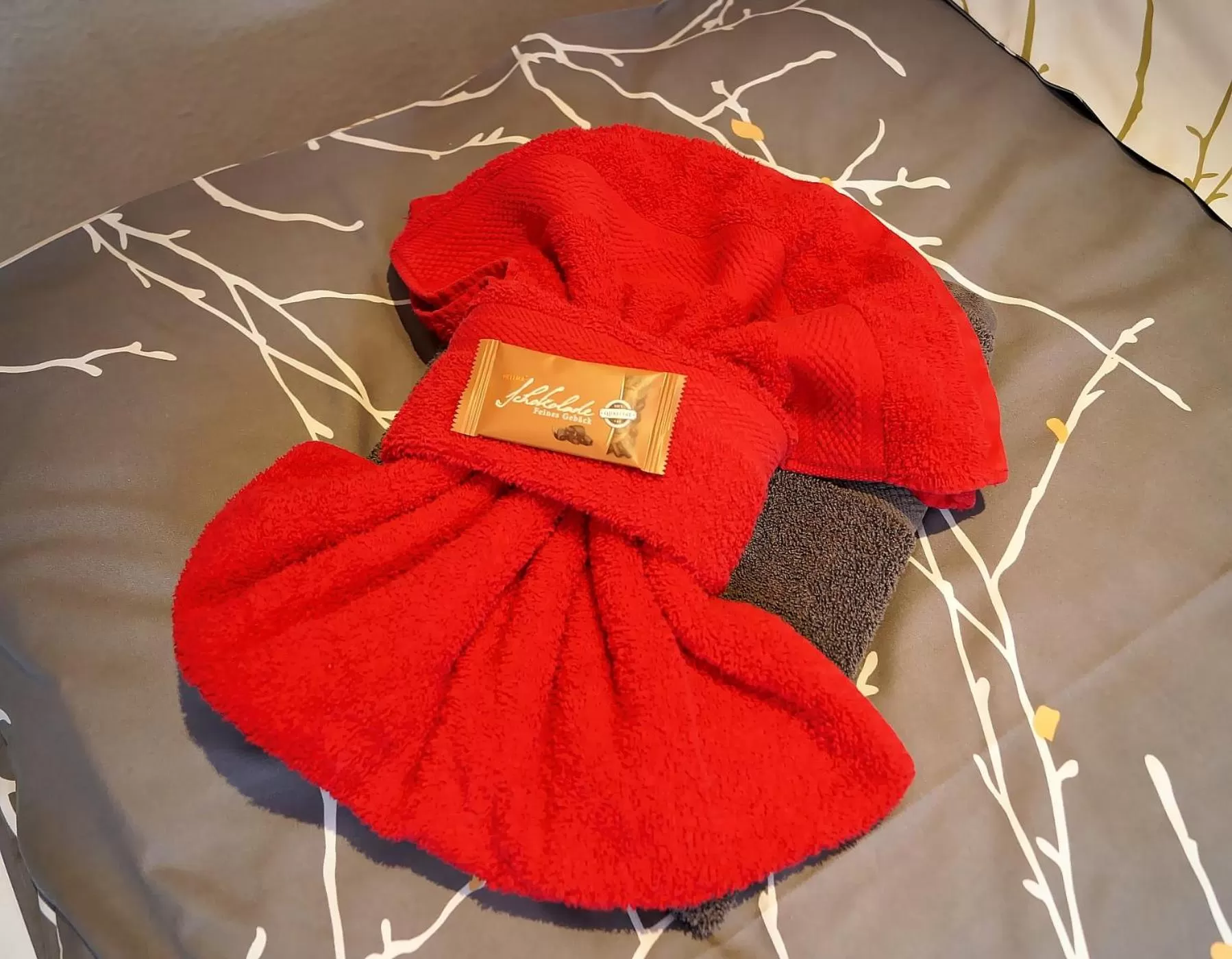 Bed in Erzgebirgshotel Misnia Bärenfels