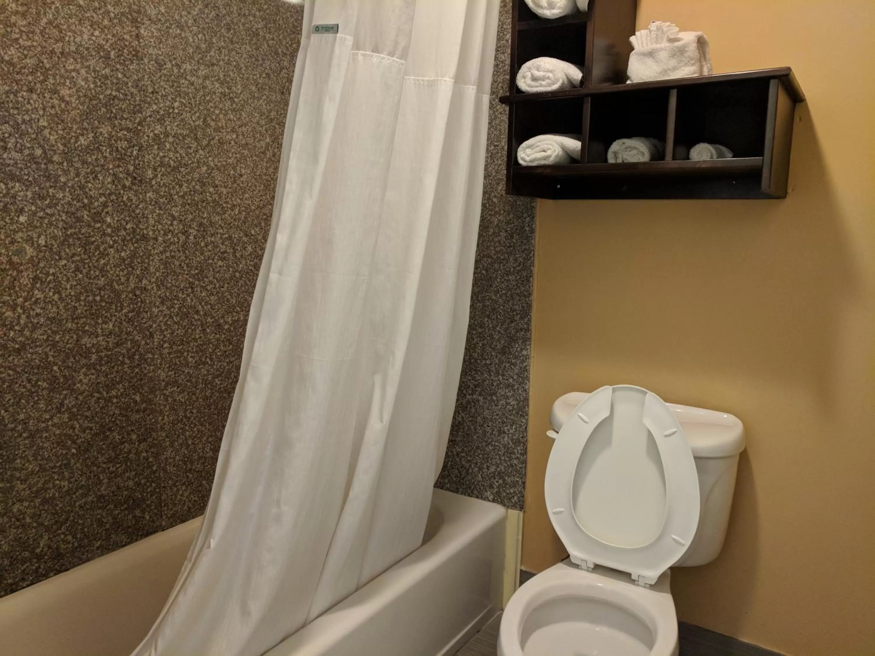 Shower in Super 8 by Wyndham Willowbrook Houston