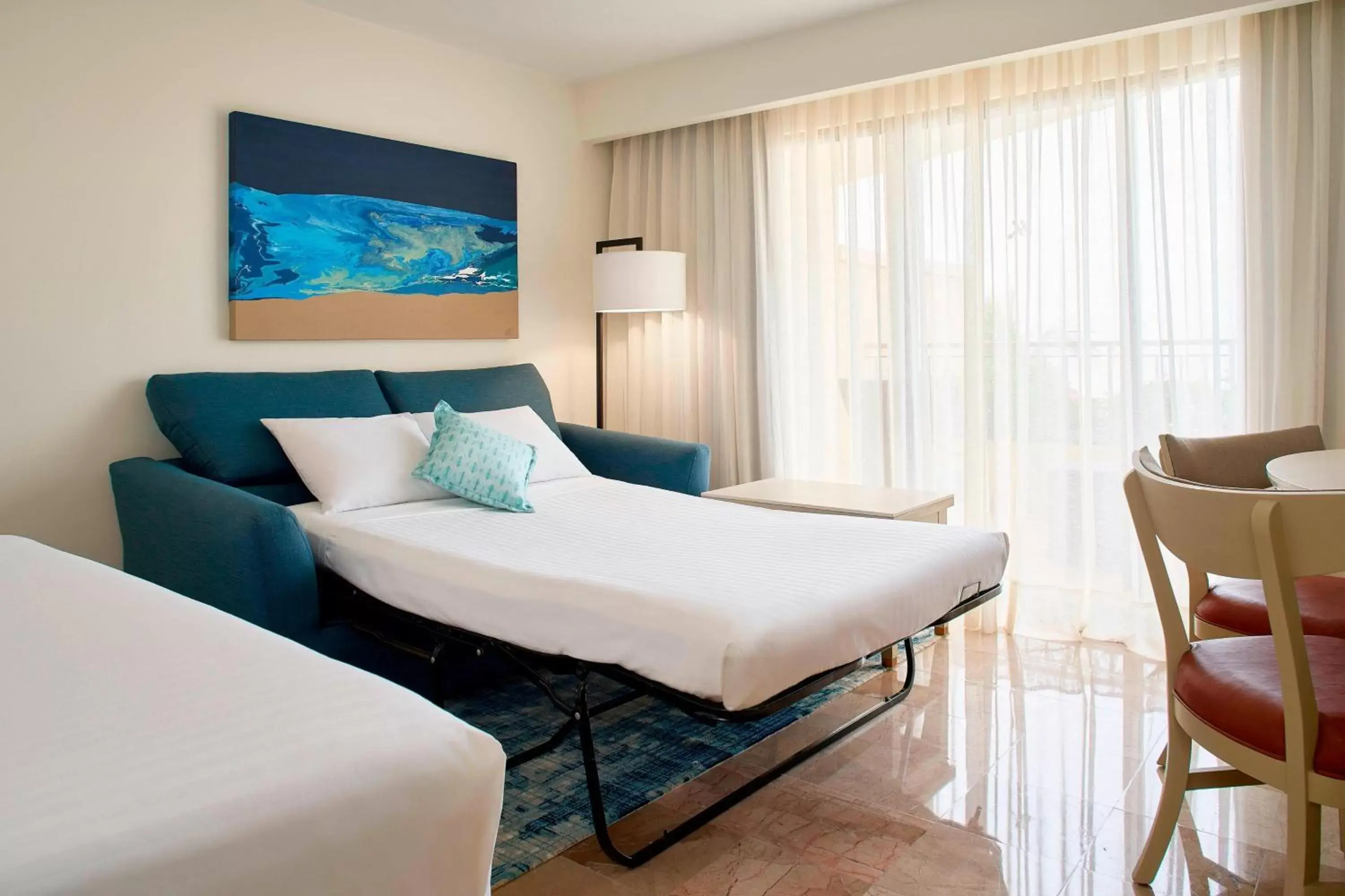 Photo of the whole room, Bed in Marriott Puerto Vallarta Resort & Spa