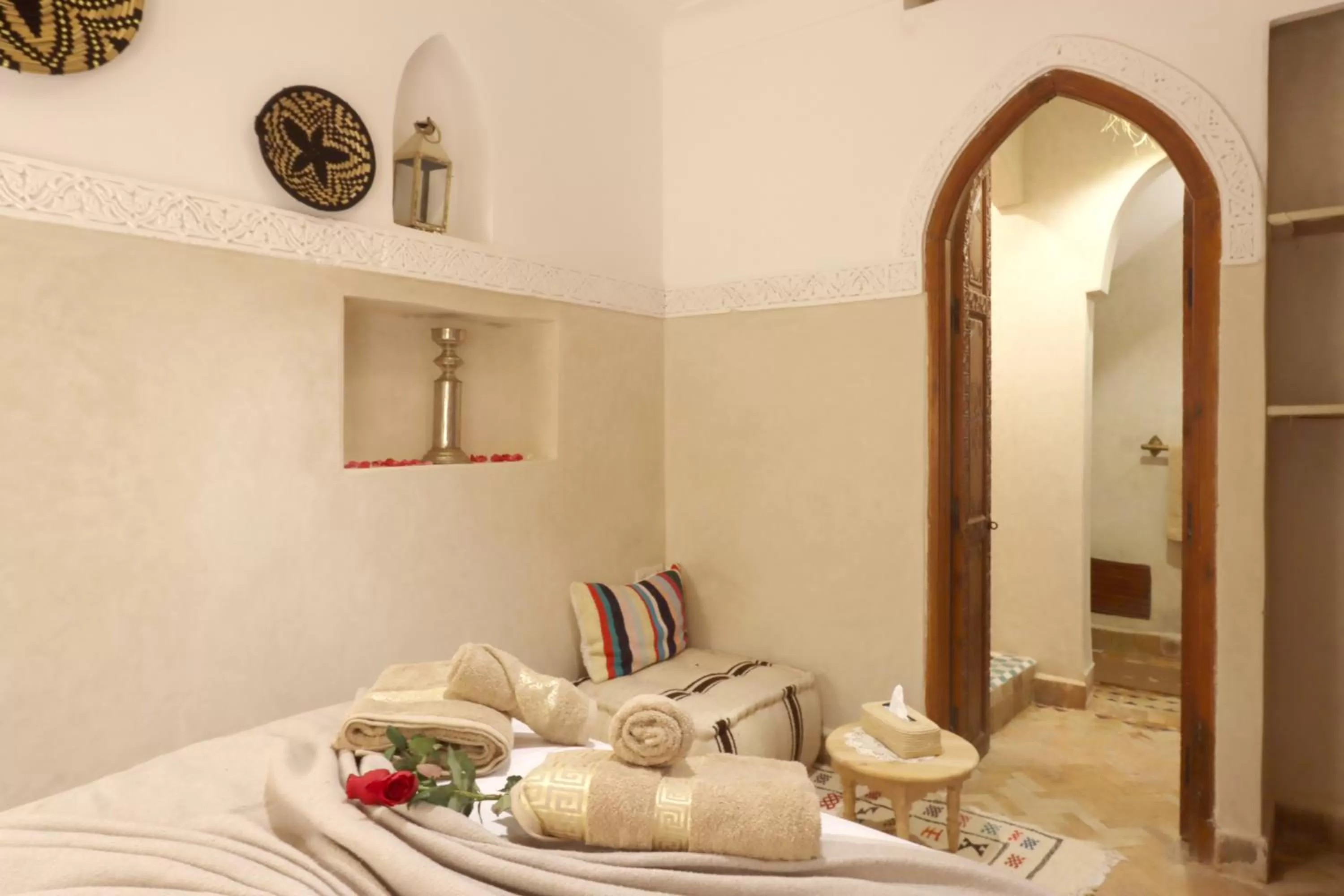 Bed in Riad Venezia