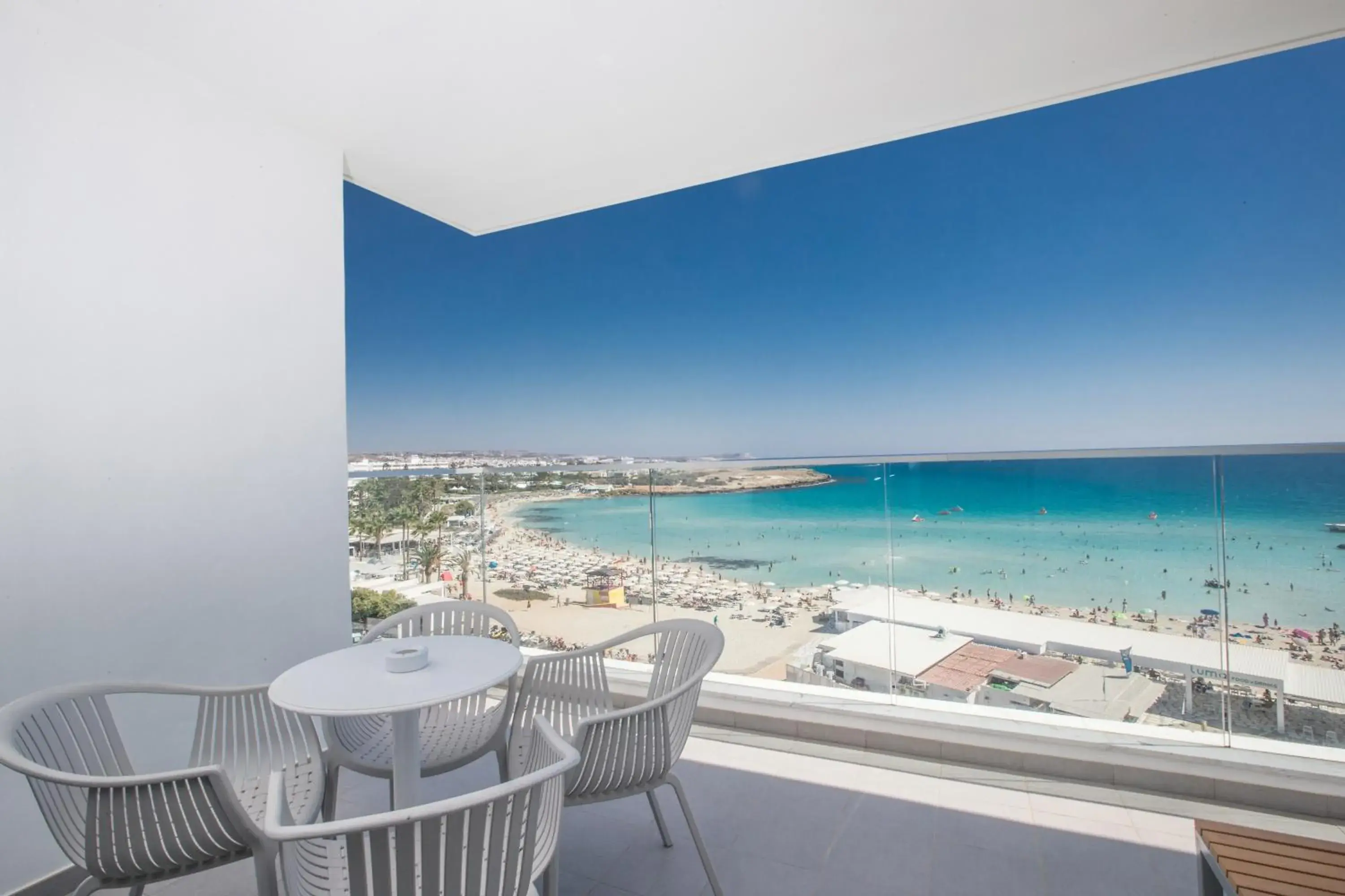 Balcony/Terrace in Vassos Nissi Plage Hotel & Spa