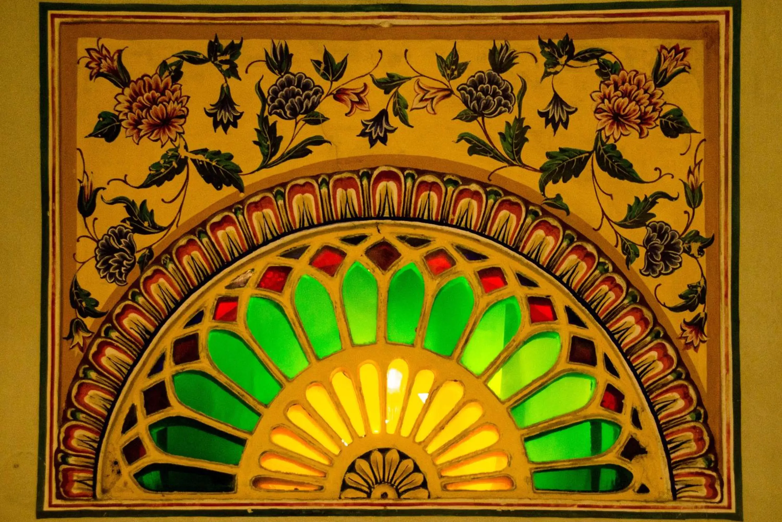 Decorative detail in Hotel Arya Niwas