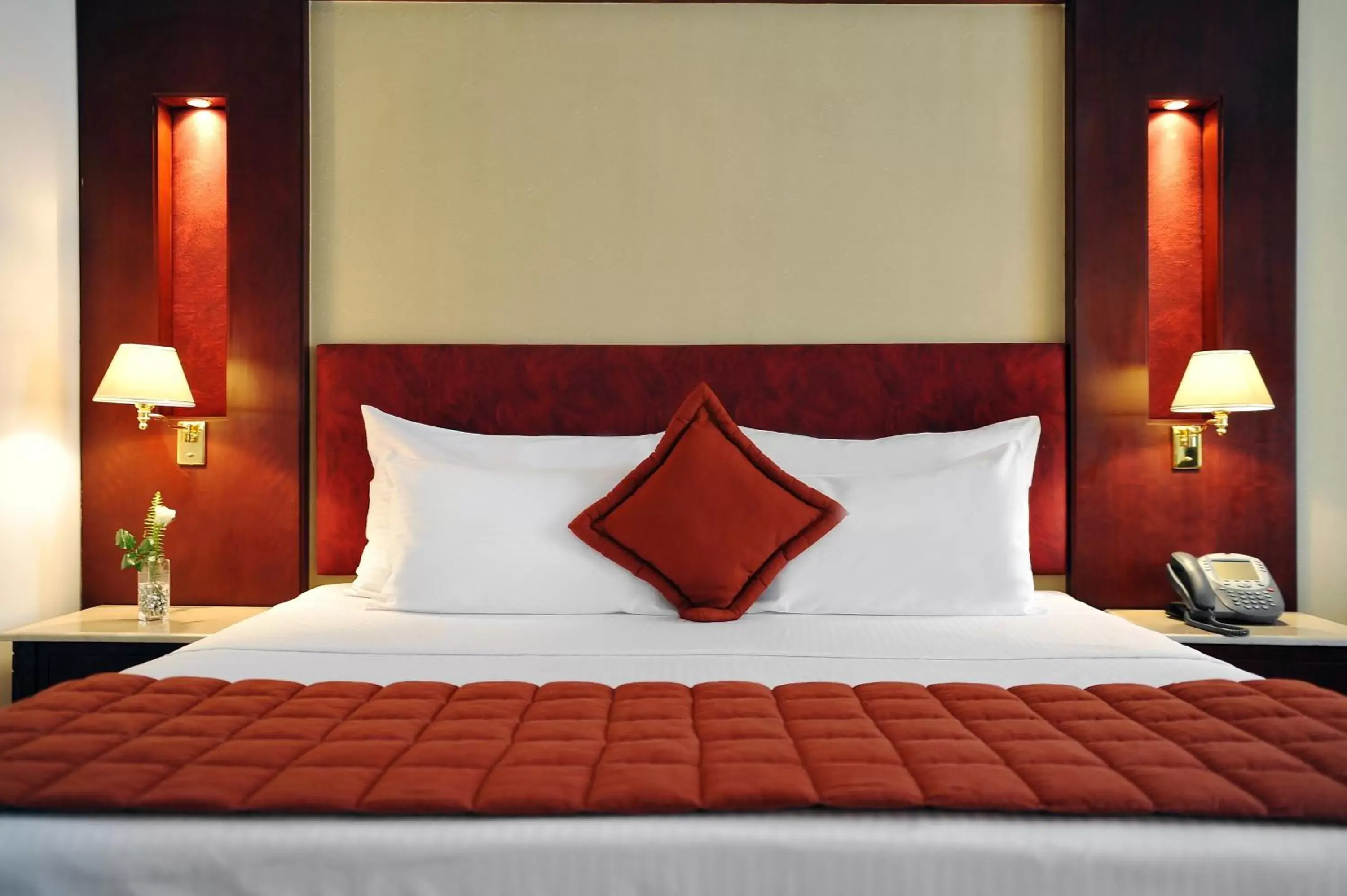 Bed in Safir Hotel Cairo
