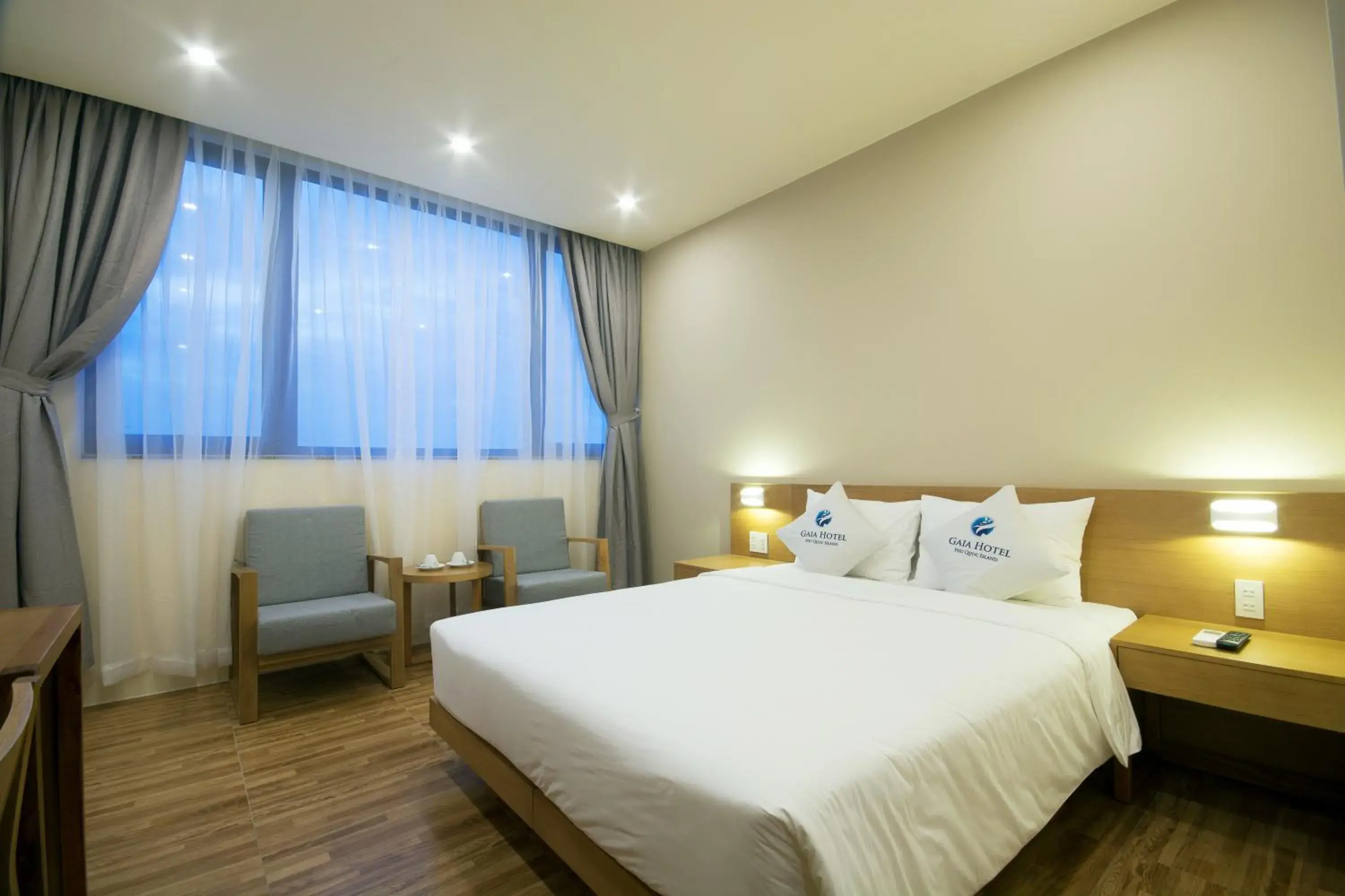 Bed in Gaia Hotel PhuQuoc