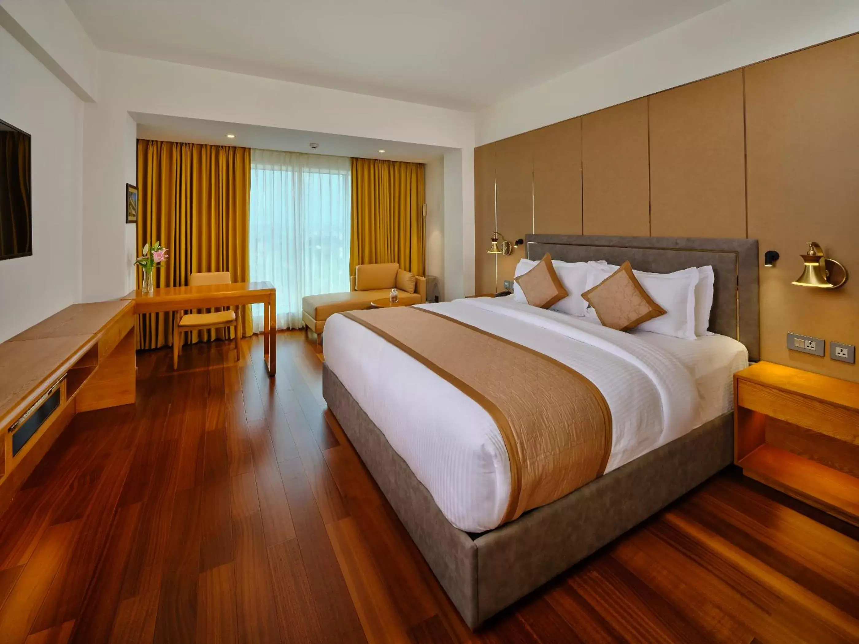 Bed in Pride Hotel Udaipur Bed in Pride Hotel Udaipur