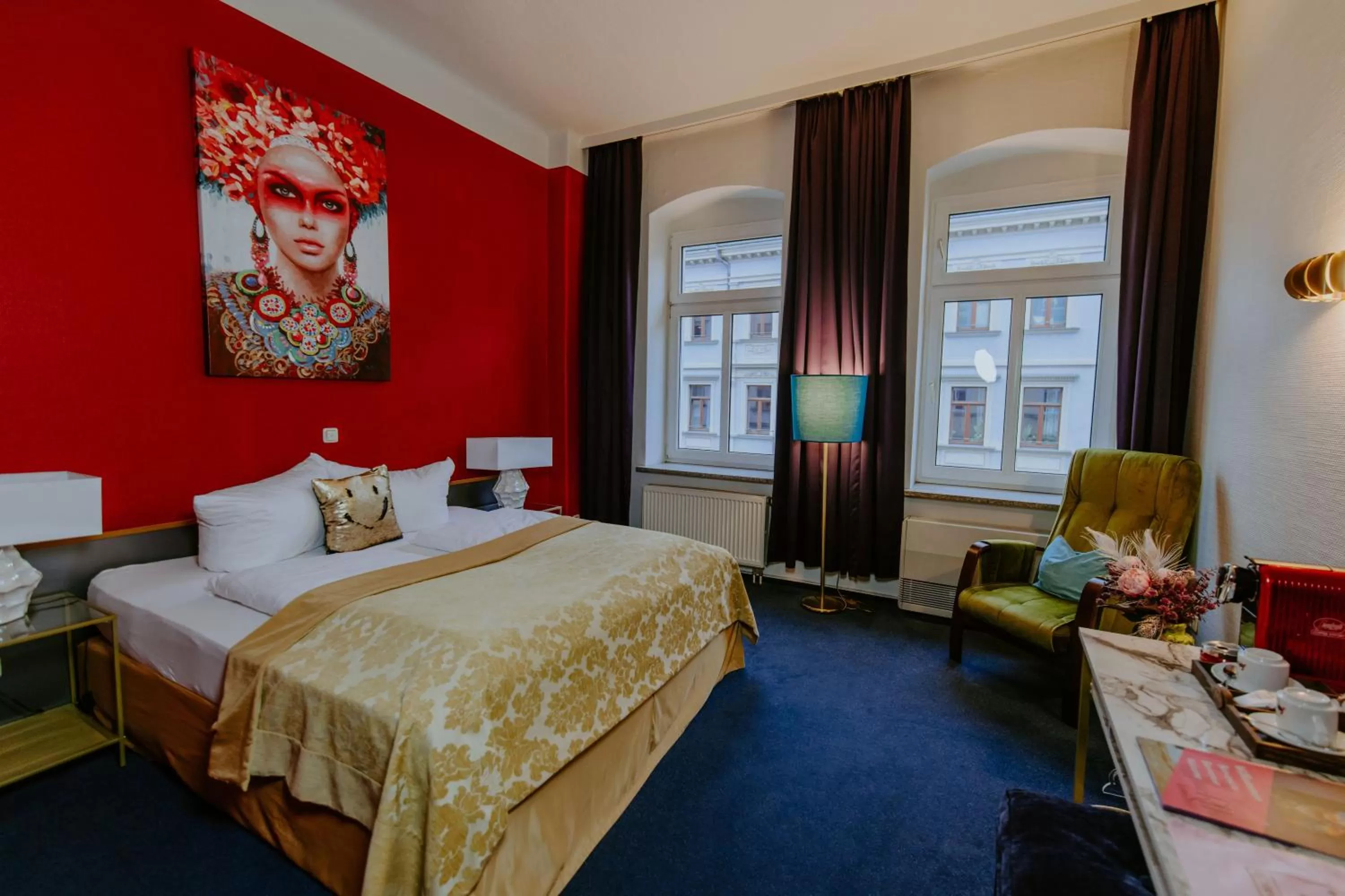 Bed in Boutique Hotel Rothenburger Hof