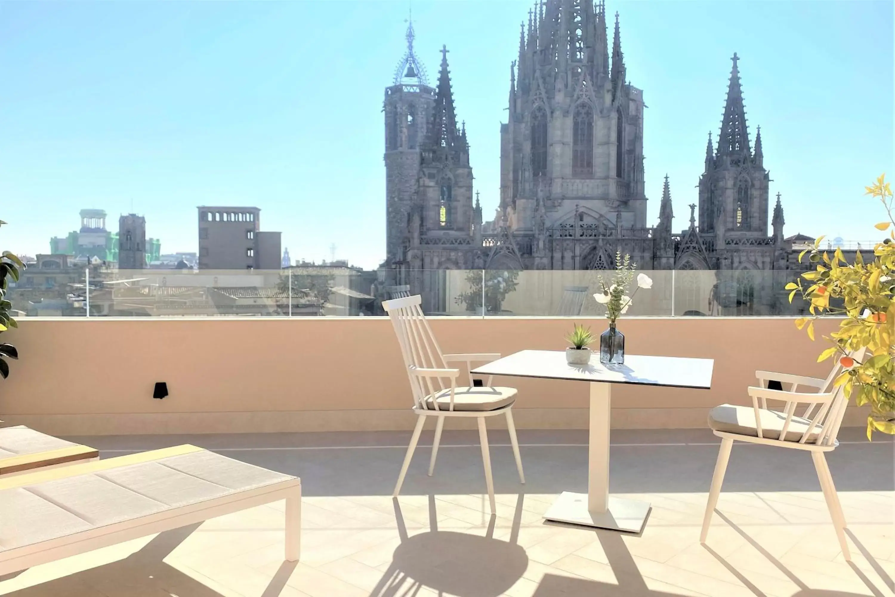 Balcony/Terrace in Colón Hotel Barcelona