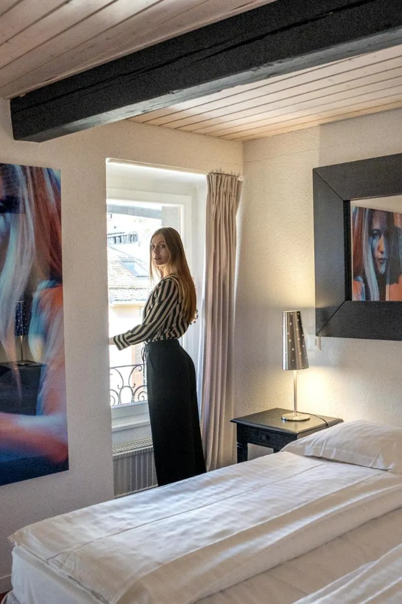 Bed in Tralala Hotel Montreux