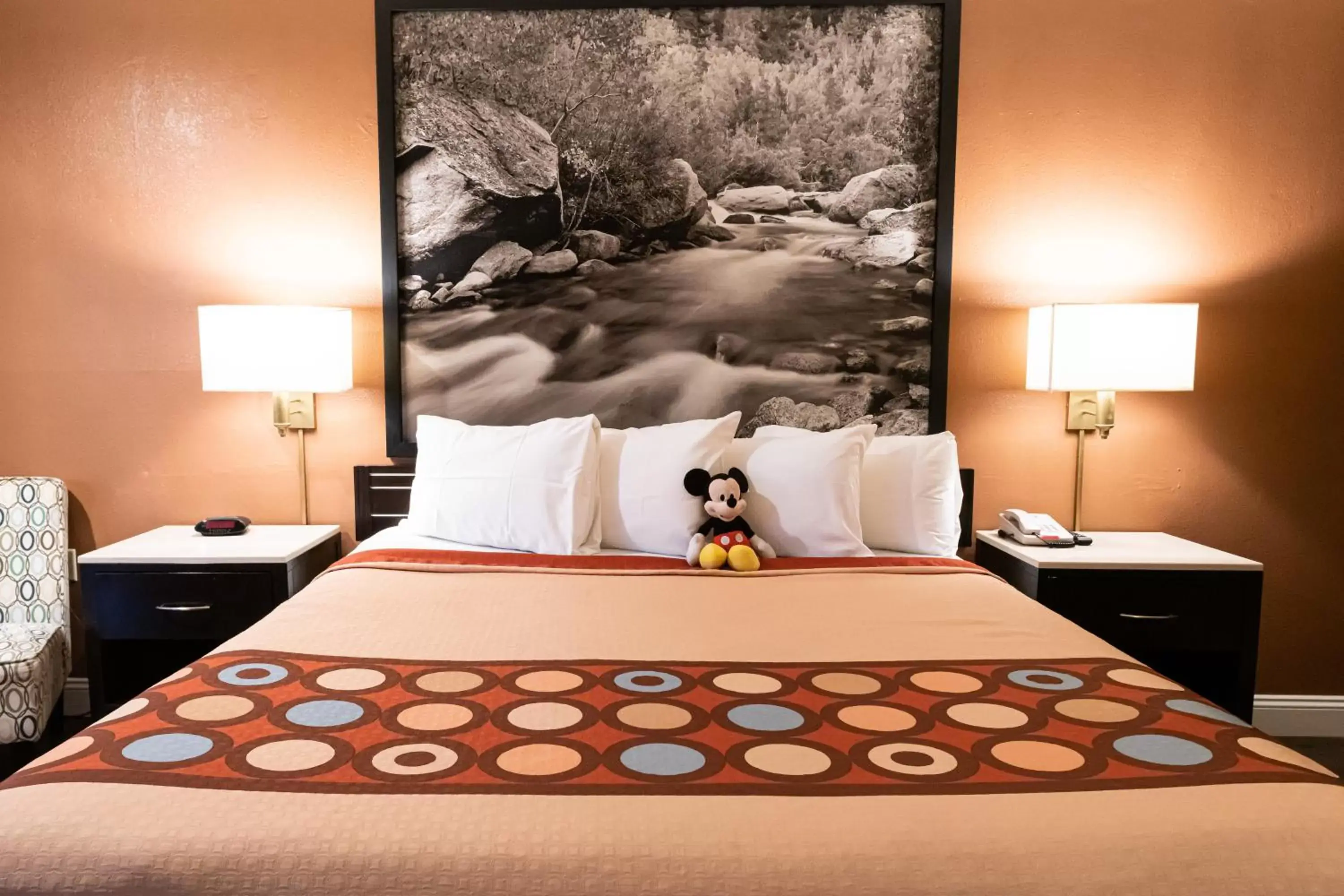 Bed in Super 8 by Wyndham Anaheim/Disneyland Drive