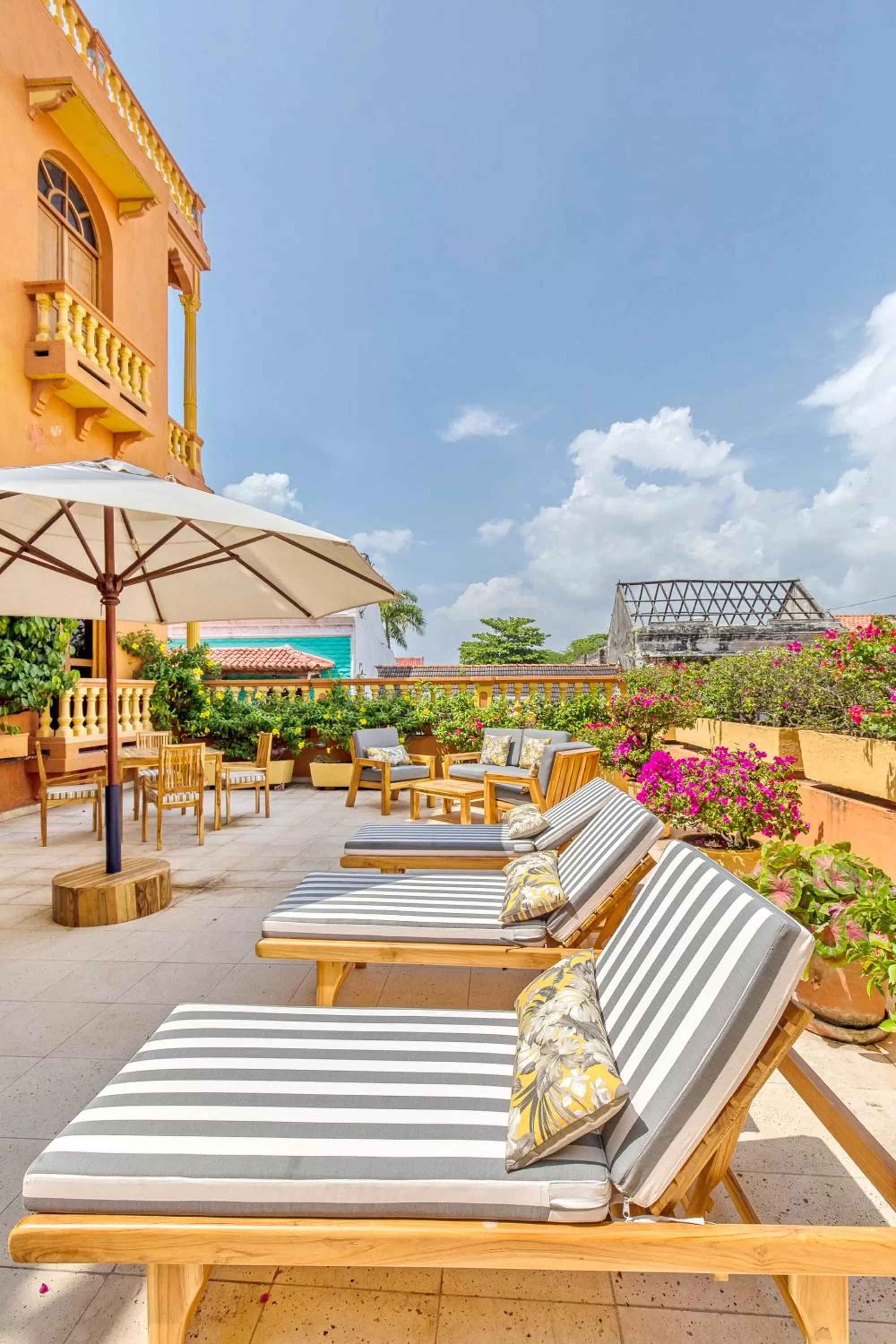 Pool view in Casa Morales Getsemaní