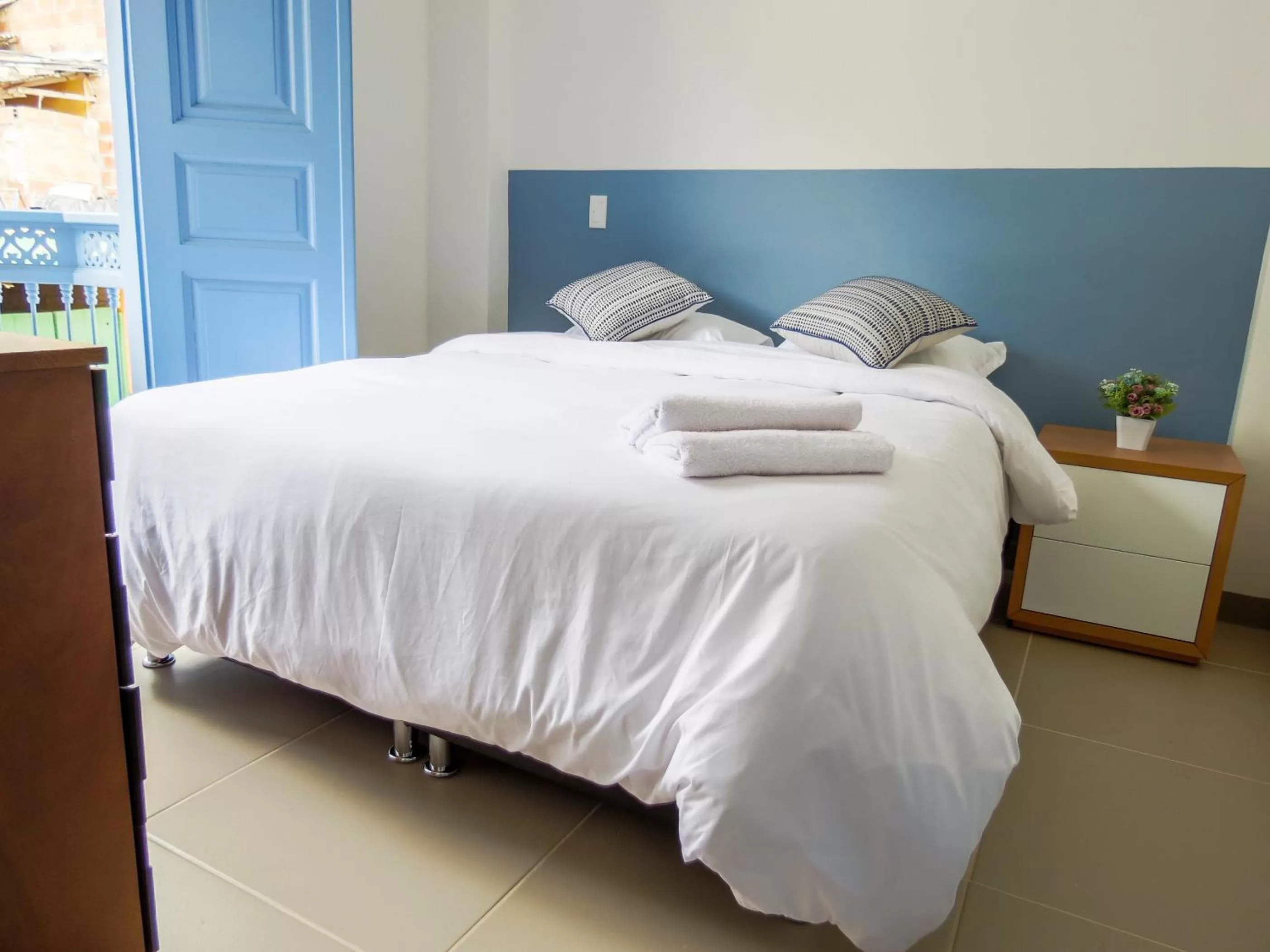 Bed in Hotel Azulado Jericó