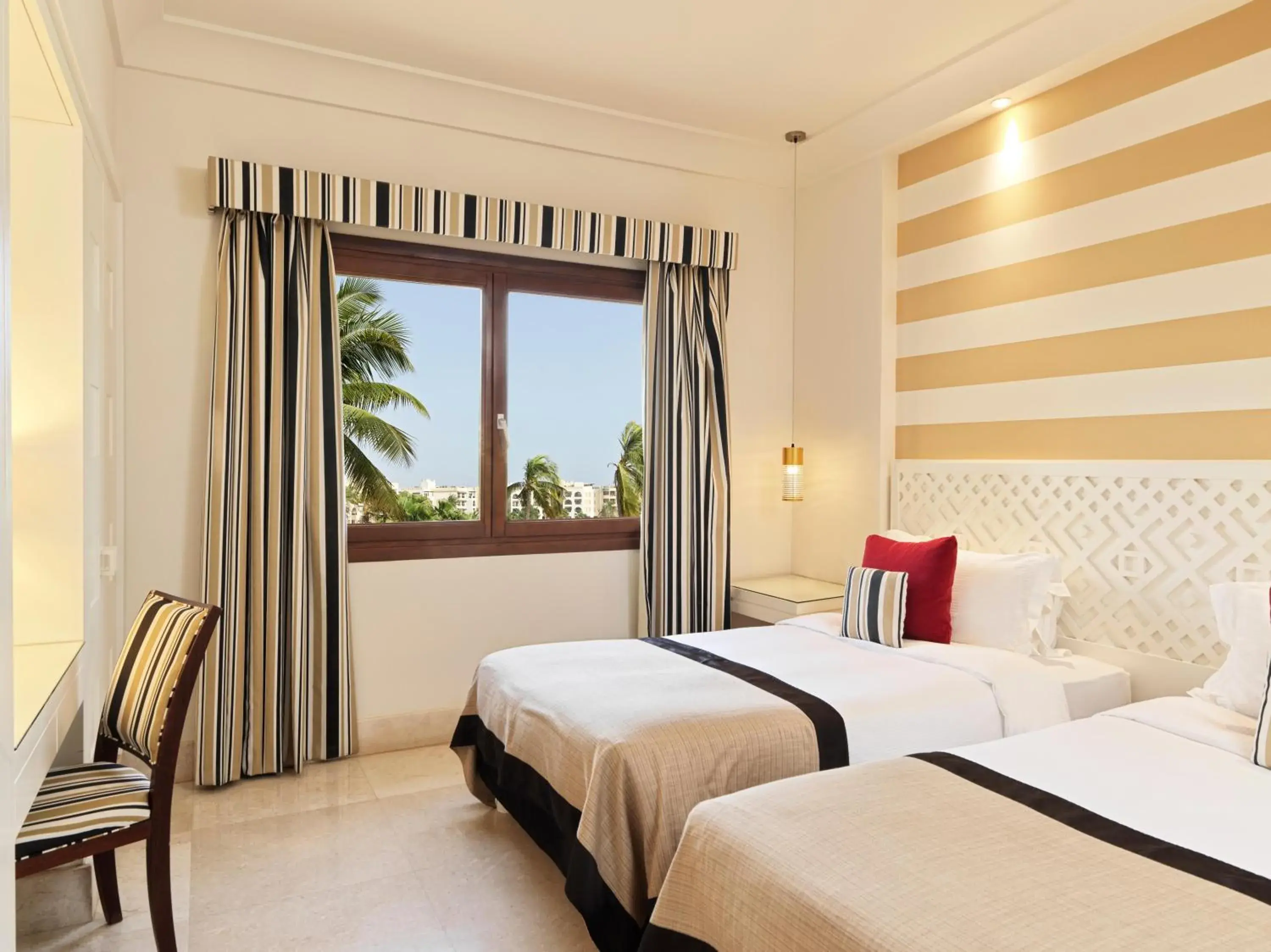 View (from property/room), Bed in Fanar Hotel & Residences