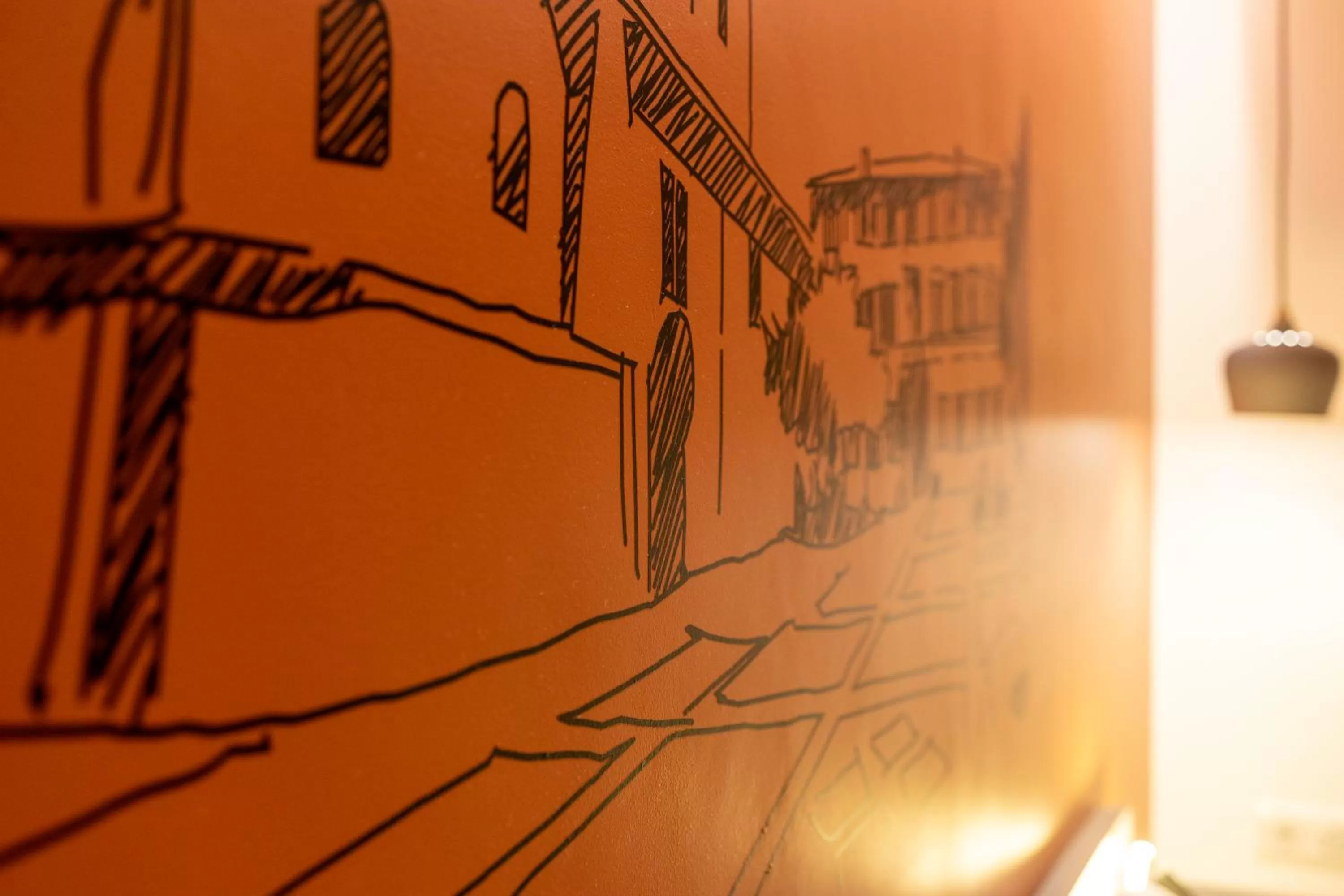 Bedroom in Hôtel restaurant Kyriad Fréjus