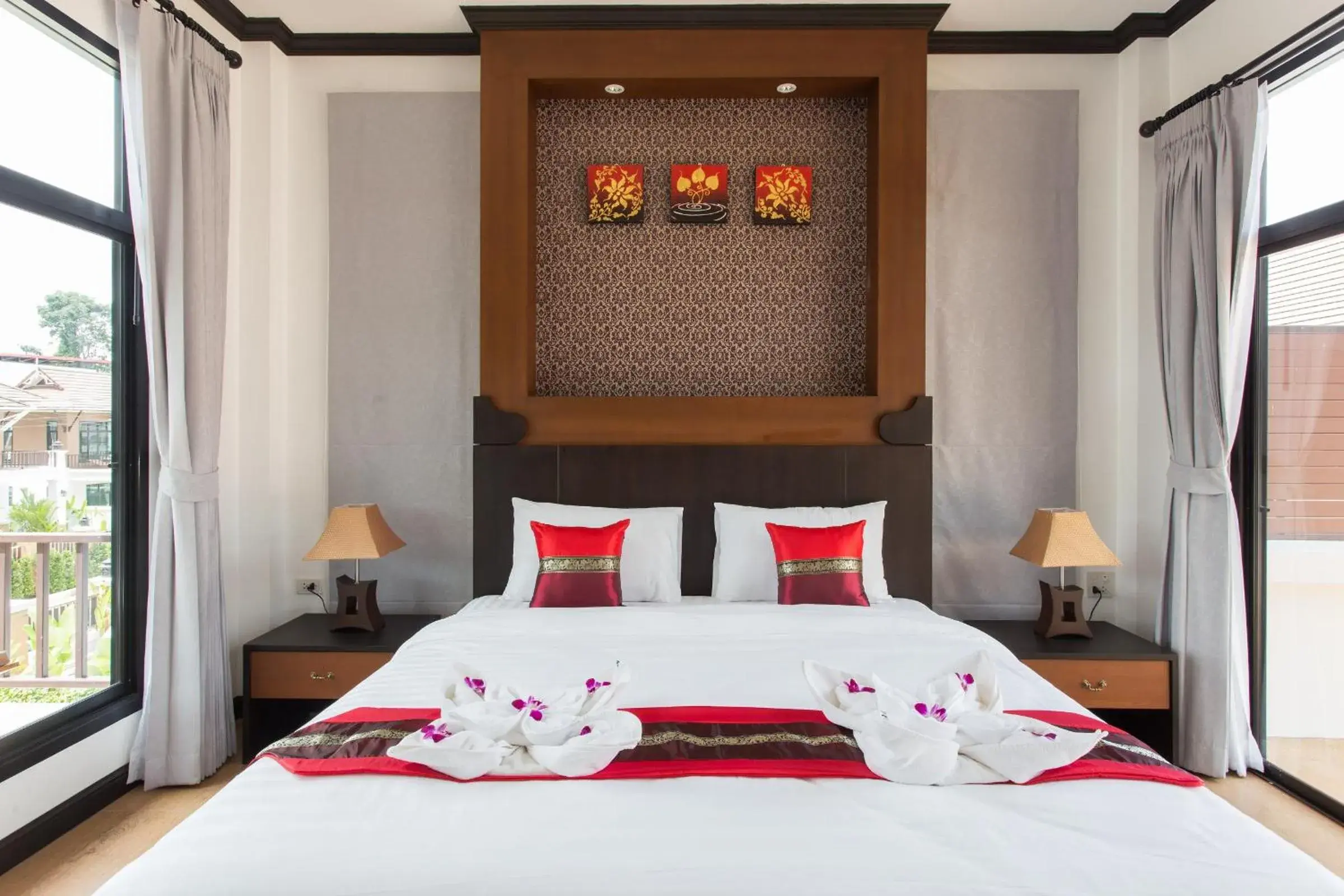 Bed in The Best Aonang Villas