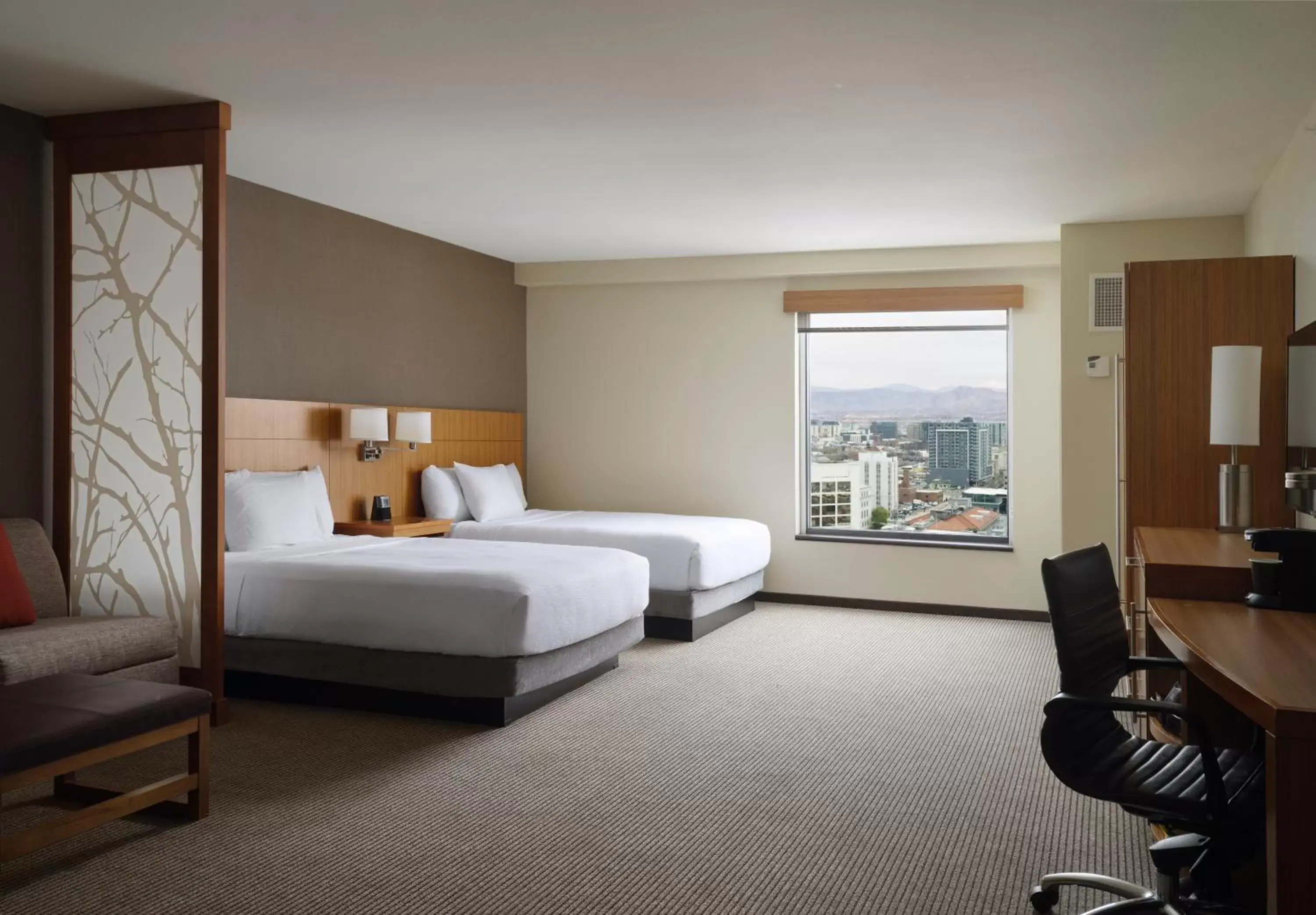 View (from property/room), Bed in Hyatt Place Denver Downtown View (from property/room), Bed in Hyatt Place Denver Downtown