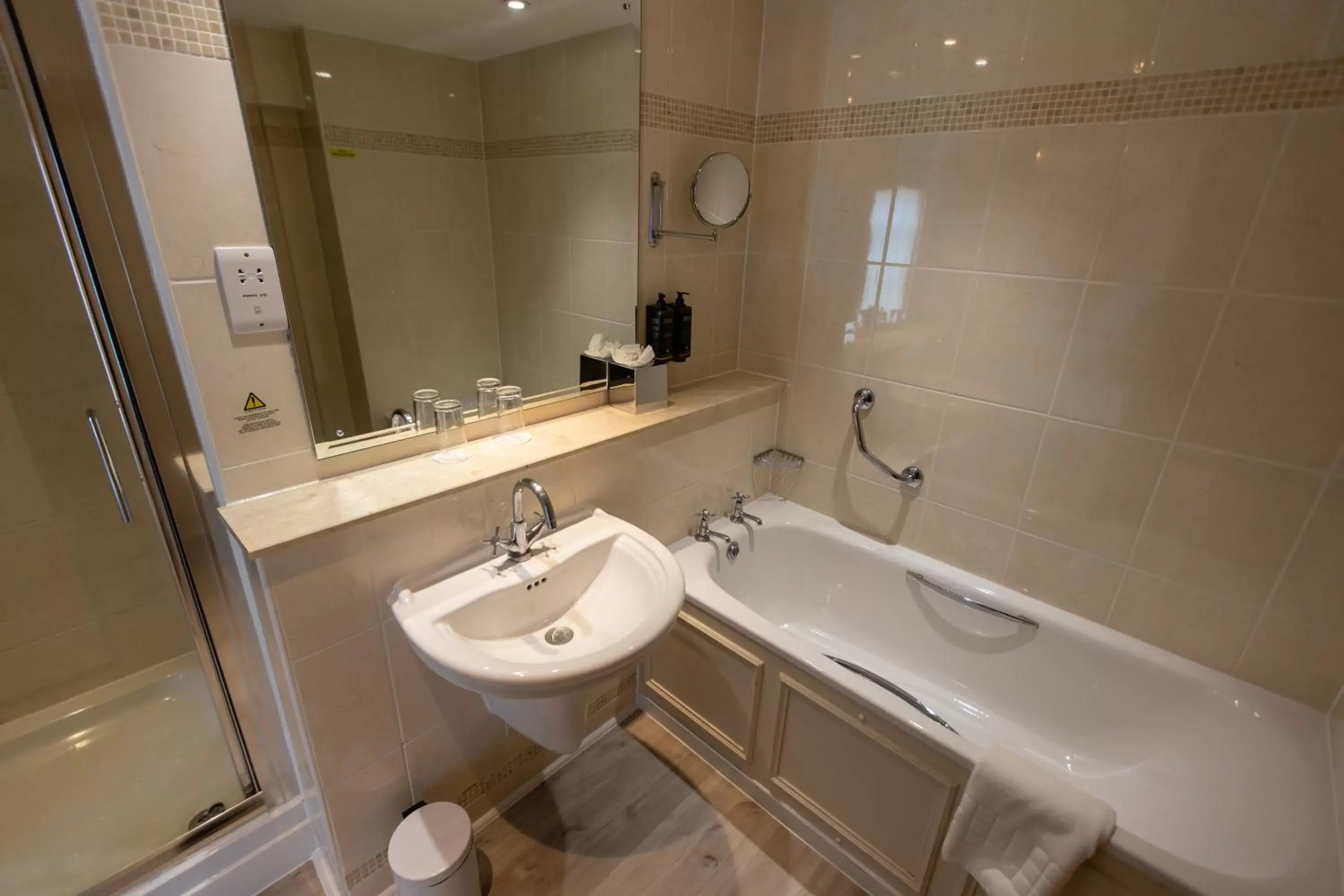 Bath, Bathroom in Mercure Shrewsbury Albrighton Hall Hotel & Spa